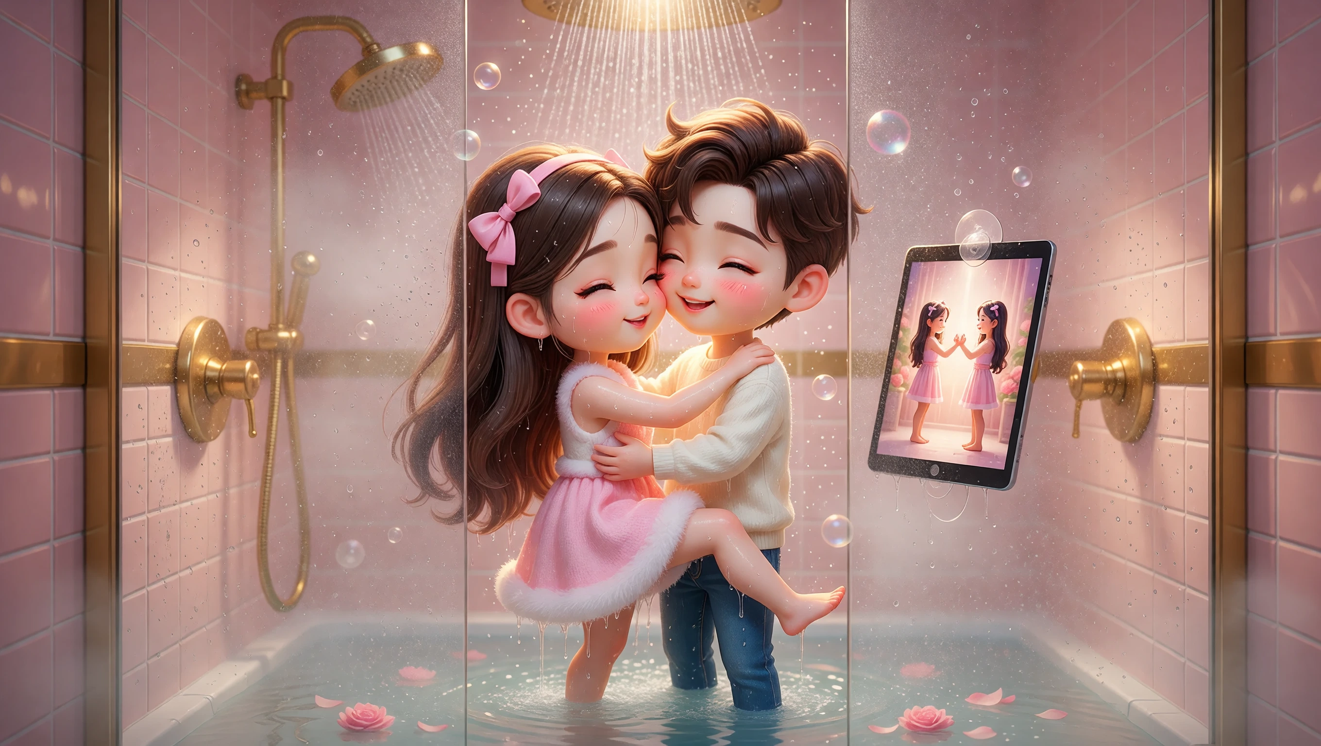Shower Video illustration