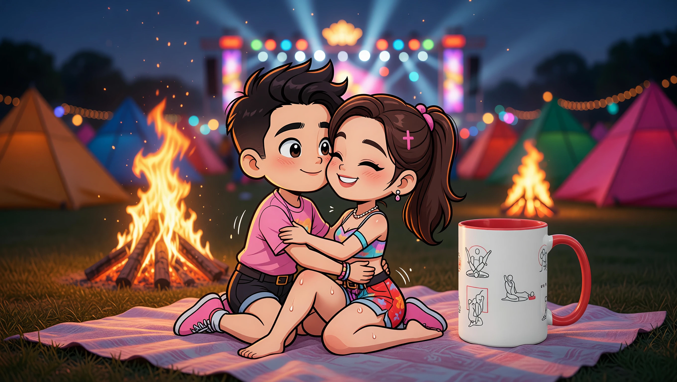 Bonfire Recline illustration