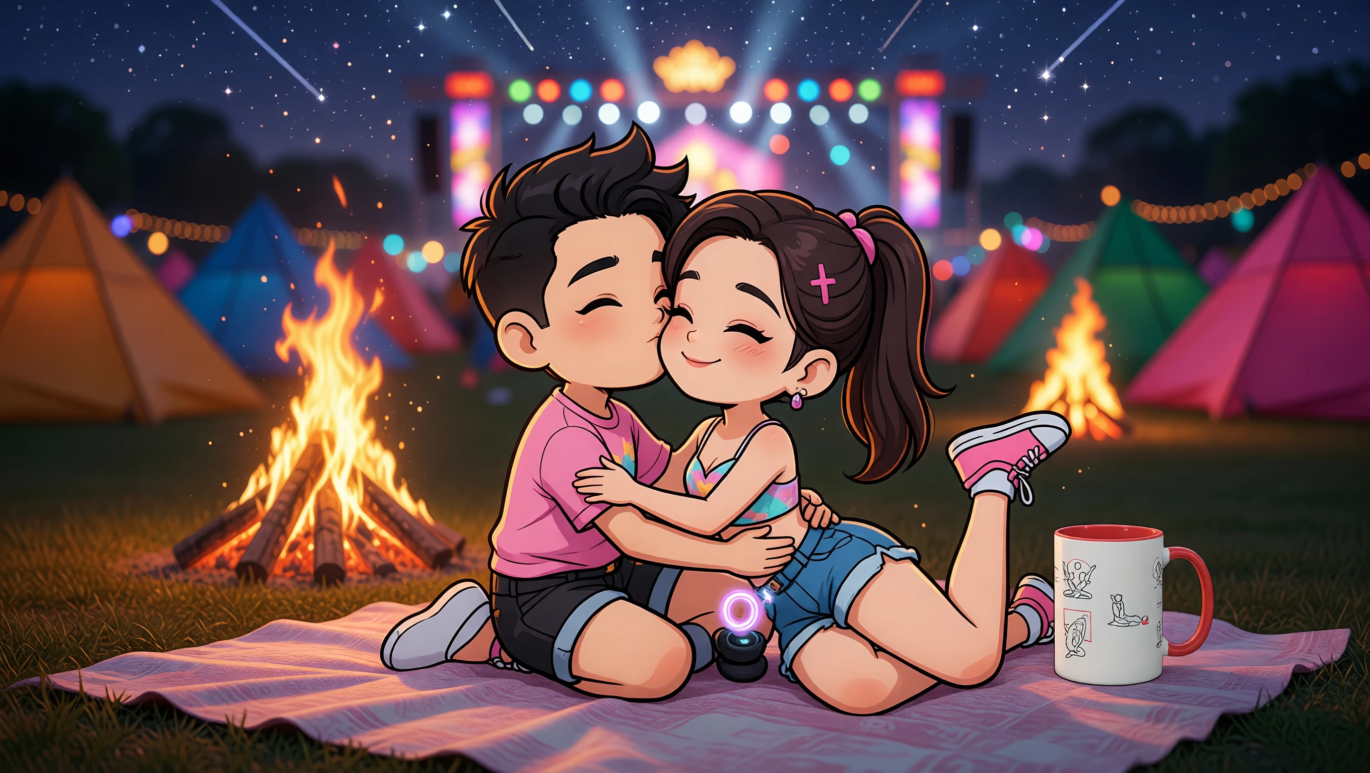 Spoon Under Stars illustration