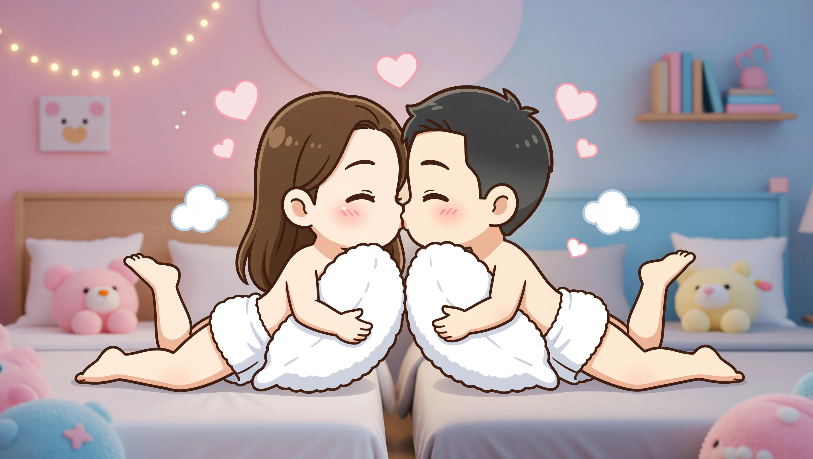 Spooning Pose illustration