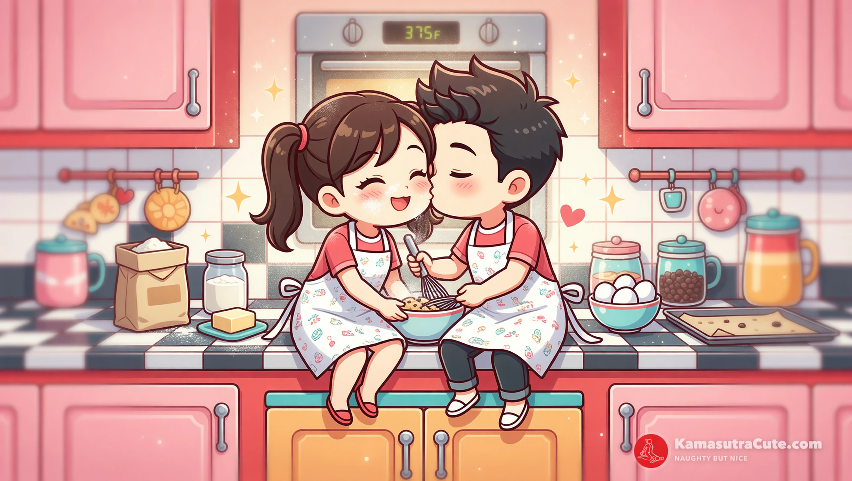 Apron Tease Bake-Off illustration