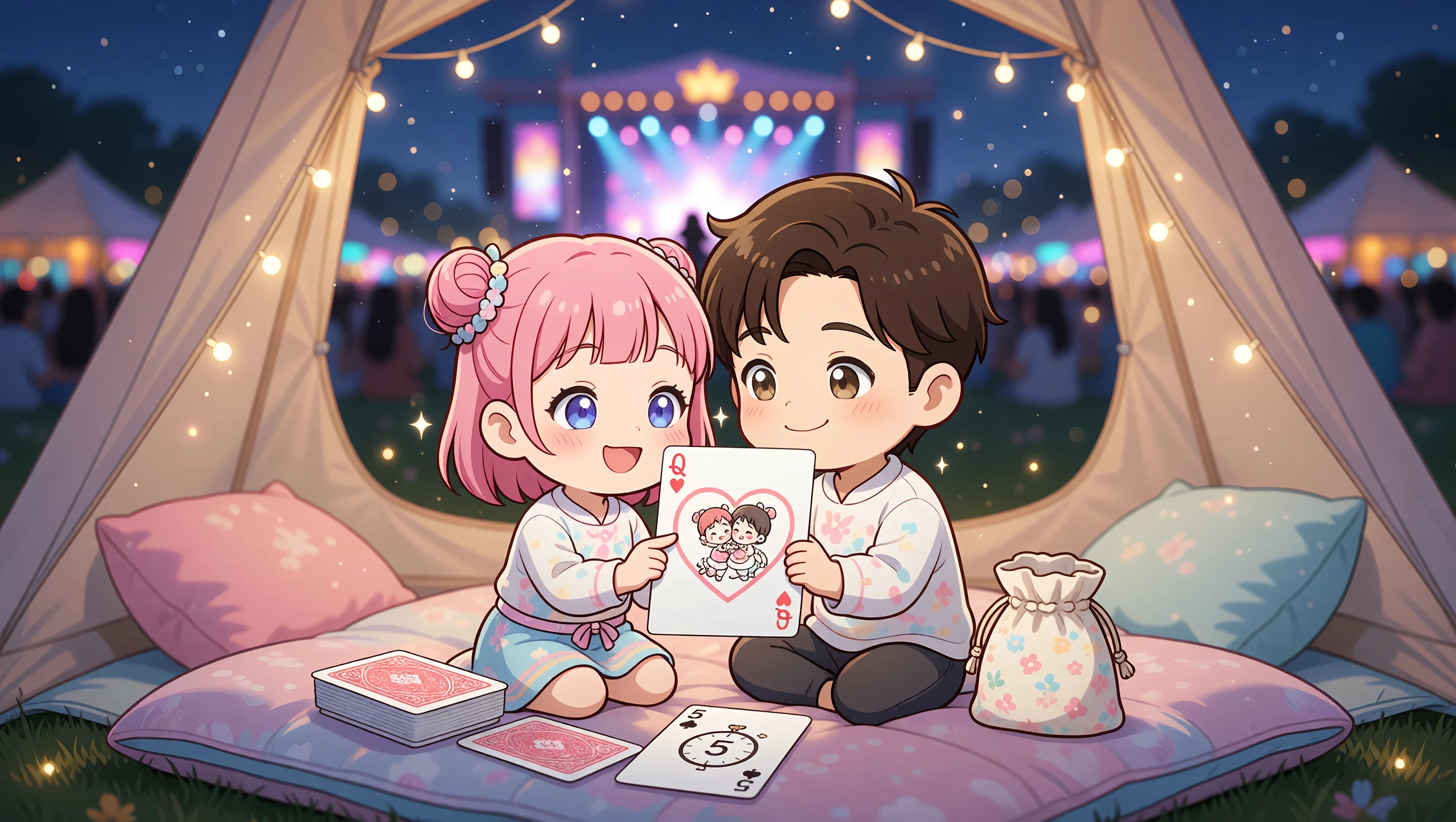 Pick With Cards illustration