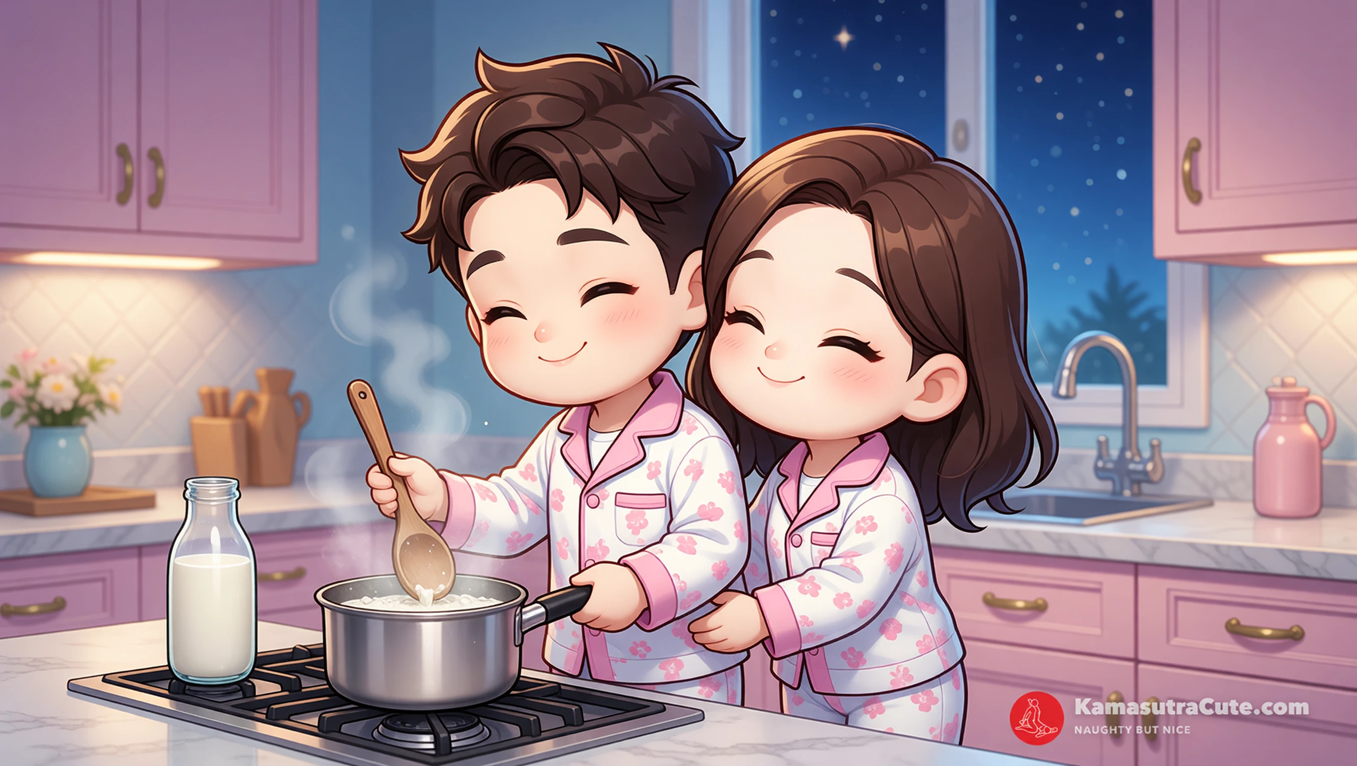 Warm the Milk with Patience illustration