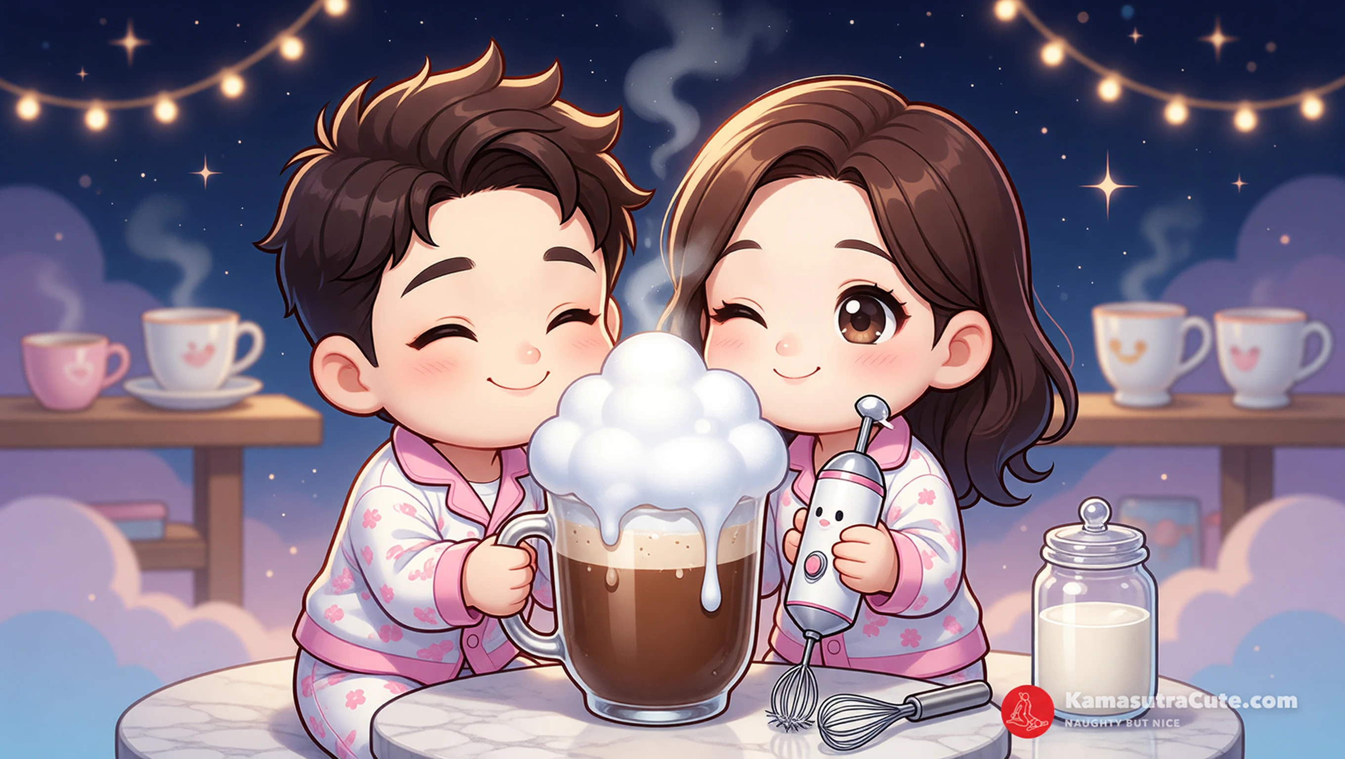 Froth to Dreamy Clouds illustration