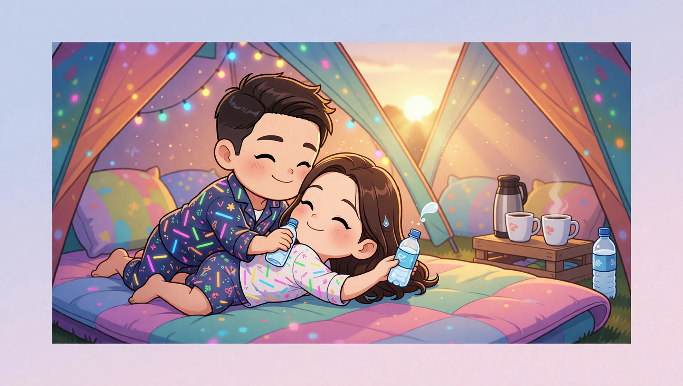 Morning Campsite Missionary illustration