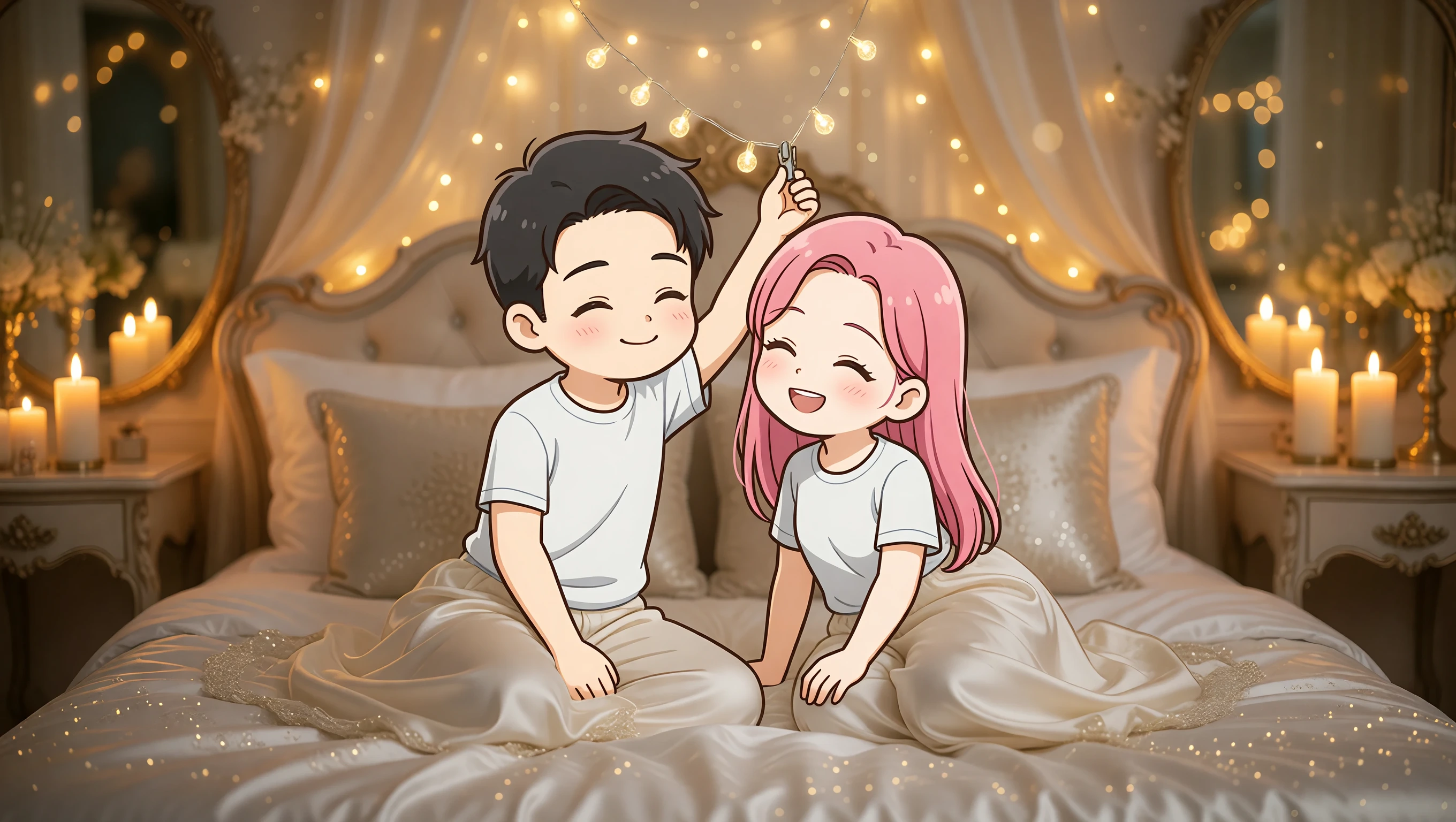 Hang String Lights illustration