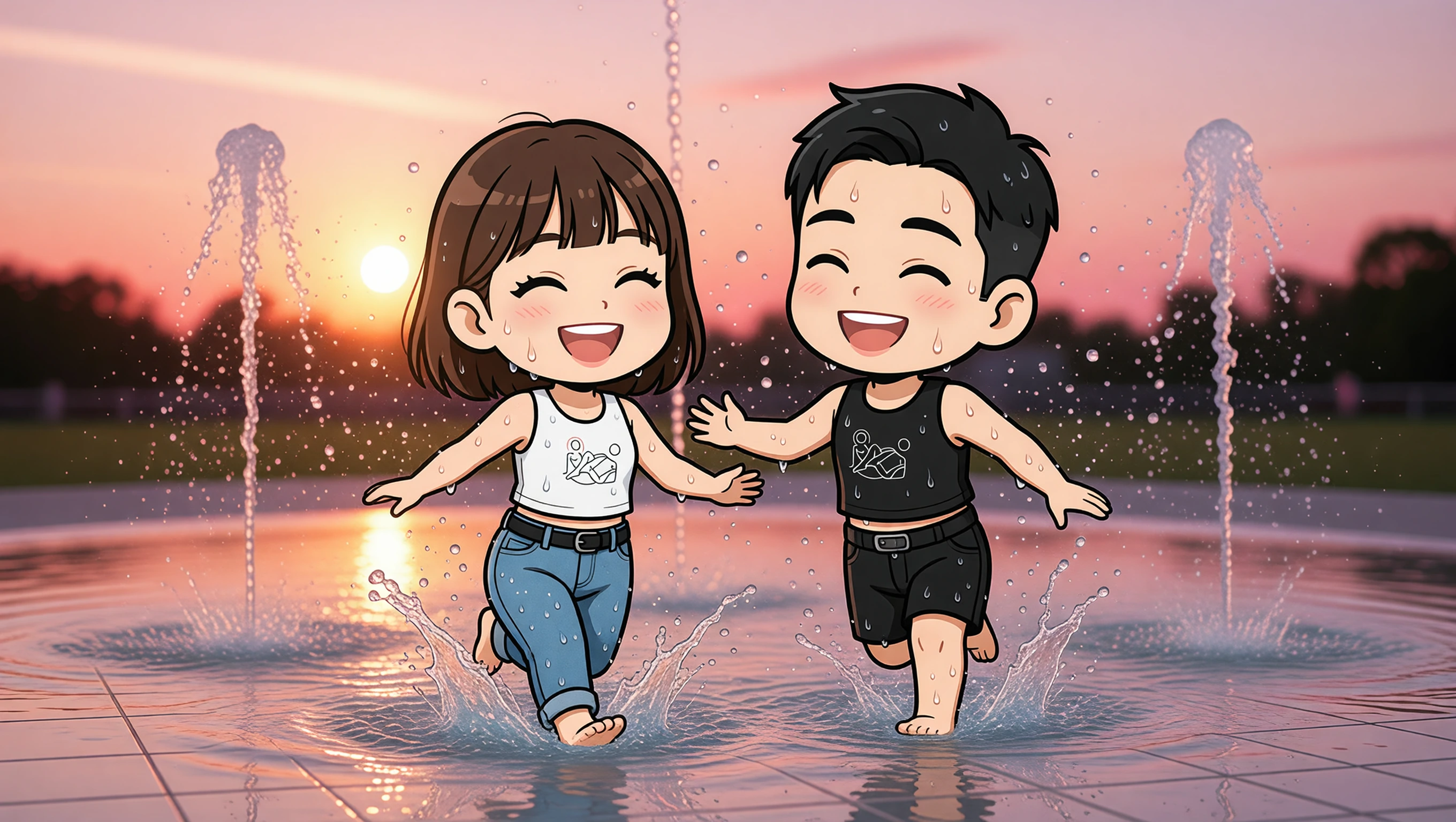 Water Chase Game illustration