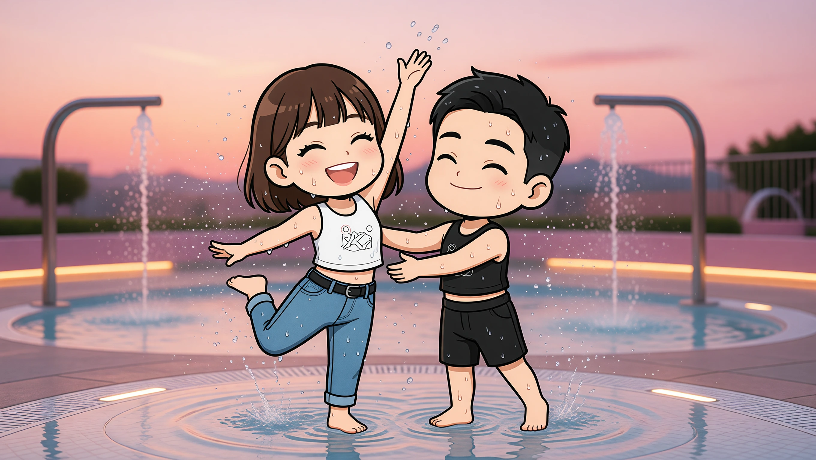 Splash Yoga Moves illustration