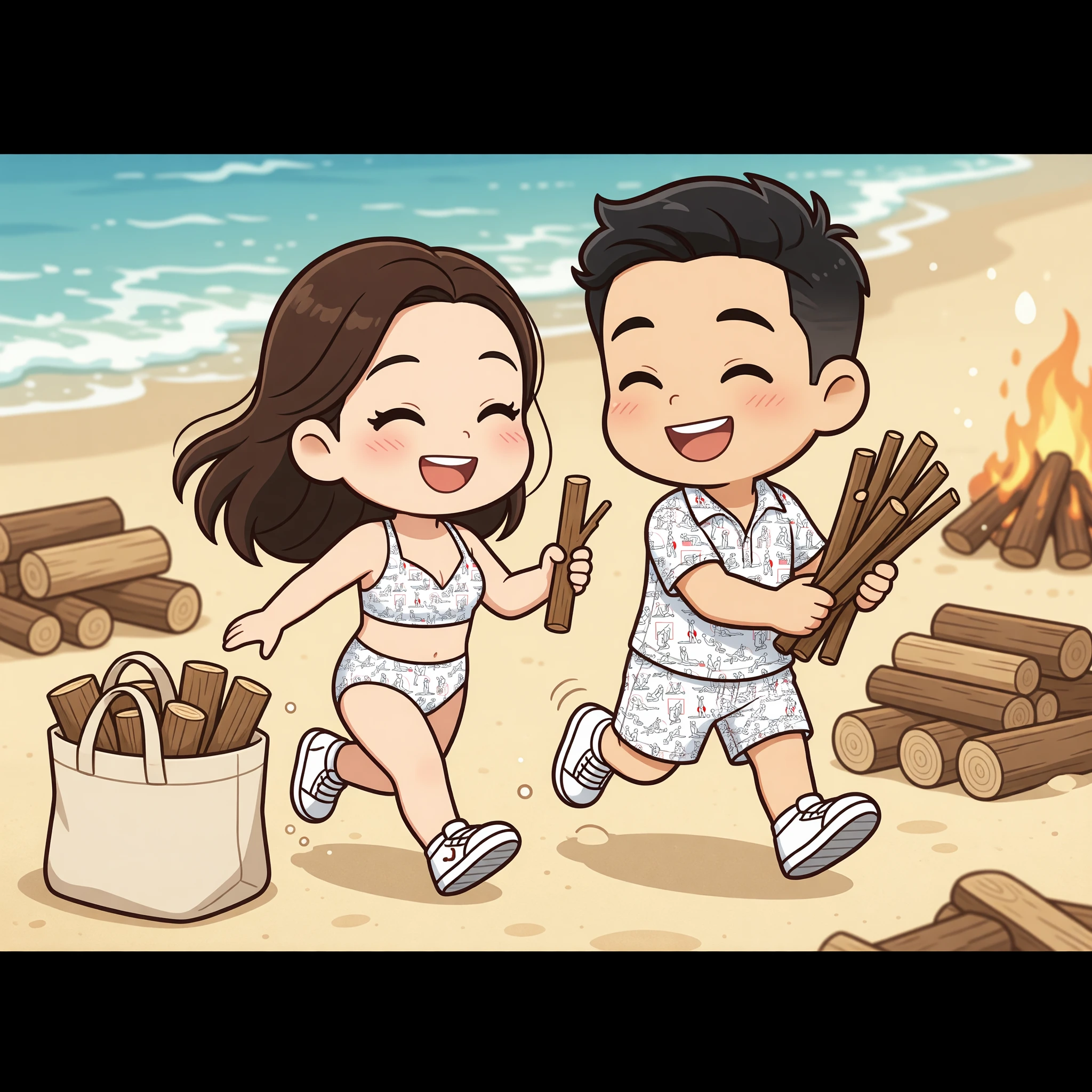 Gather Driftwood illustration