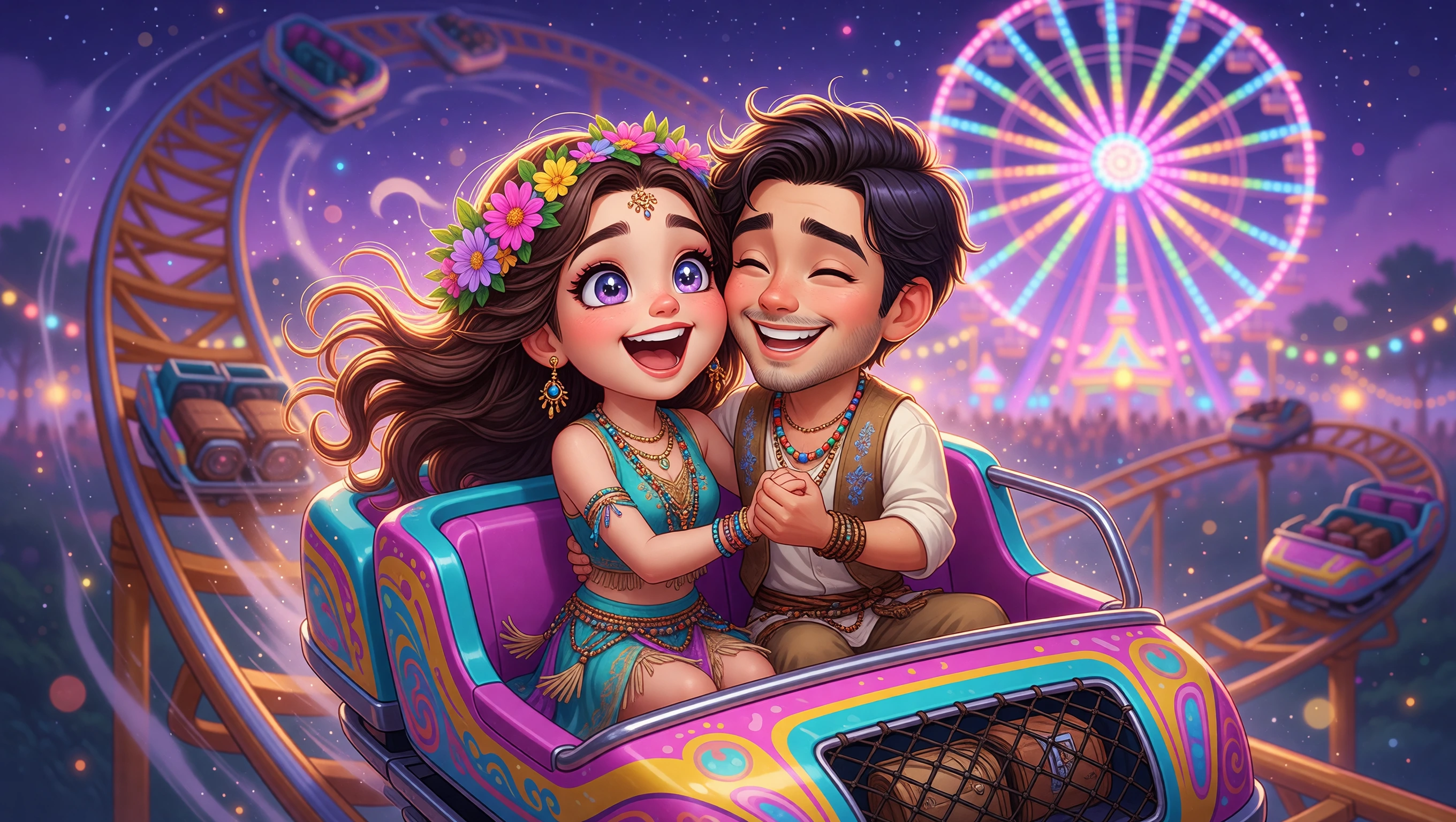 Roller Coaster Ride illustration