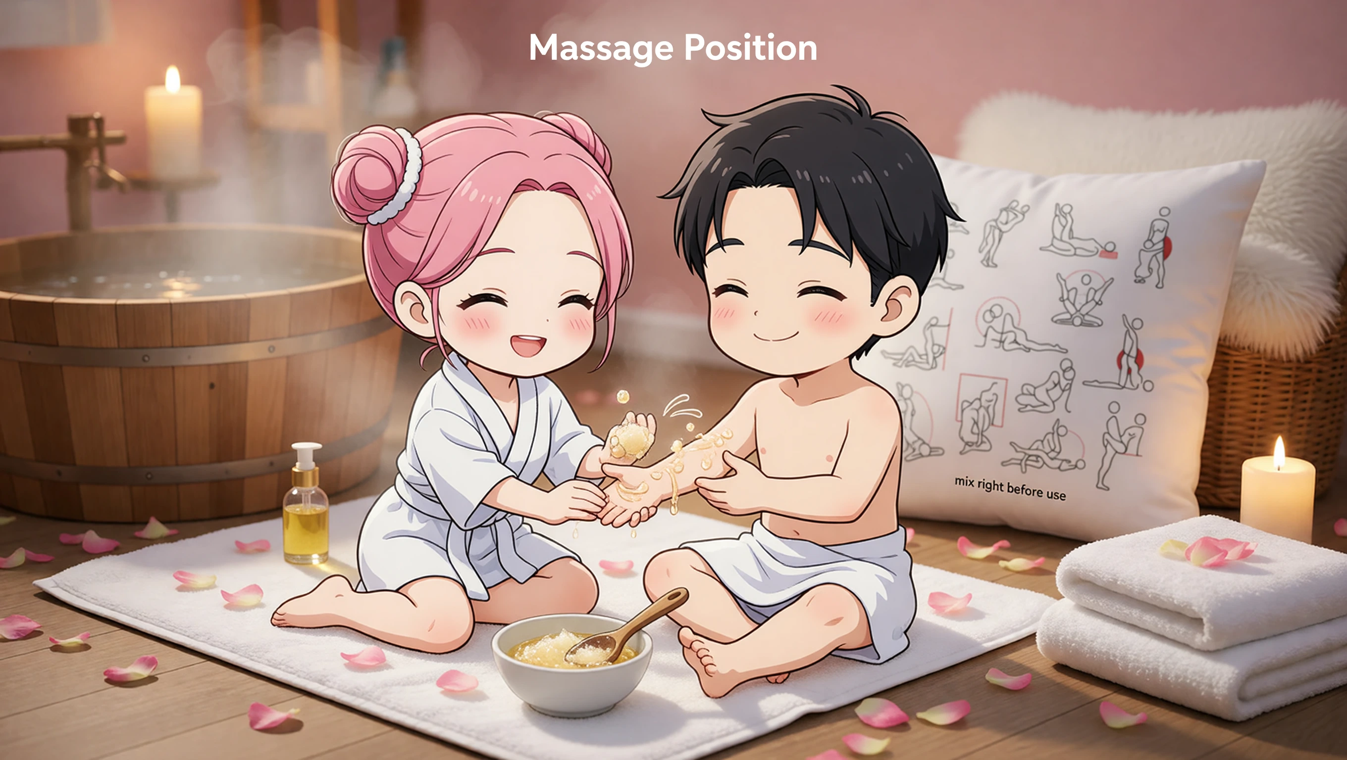 Massage Position illustration