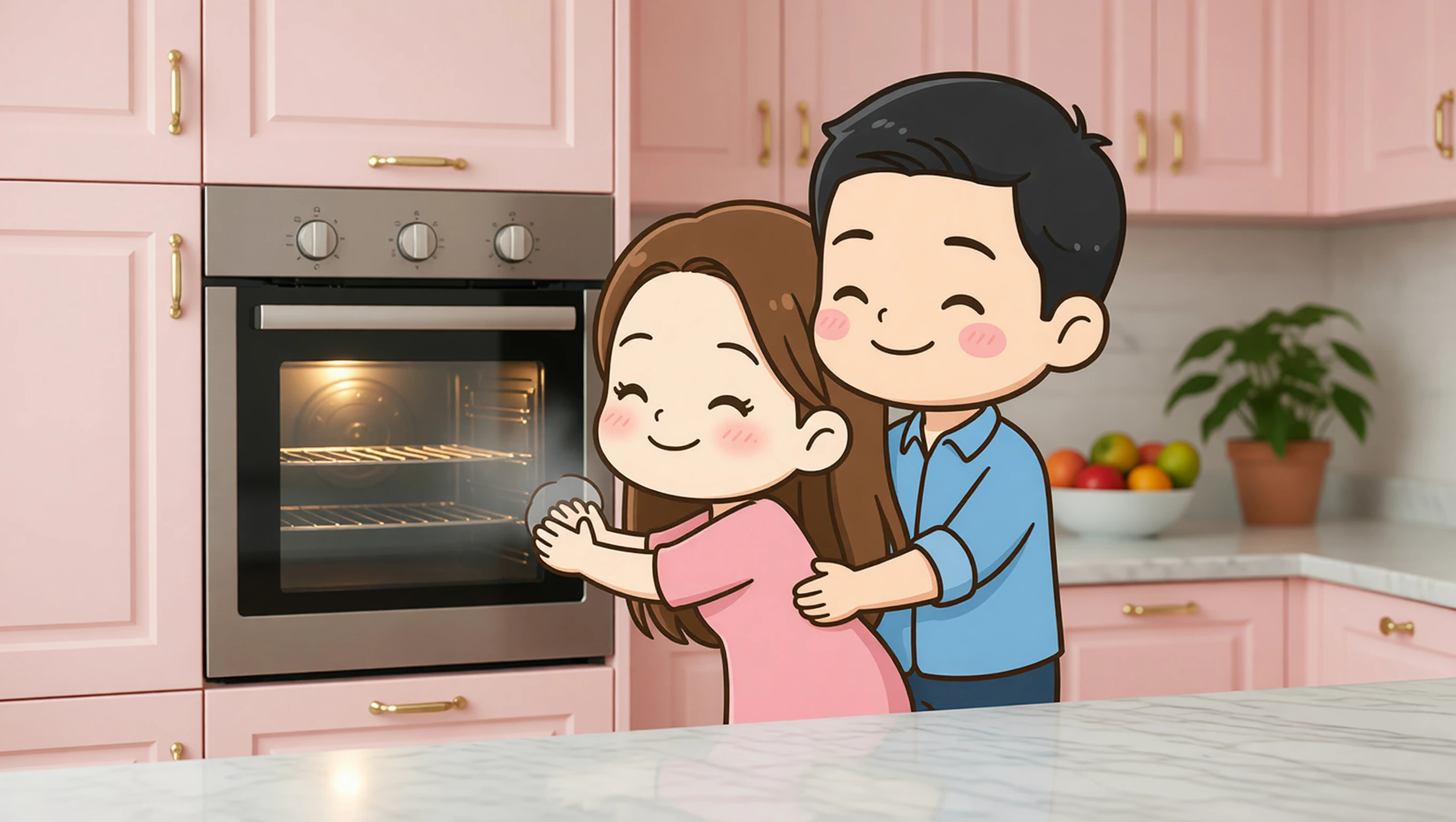 Stand by Oven illustration