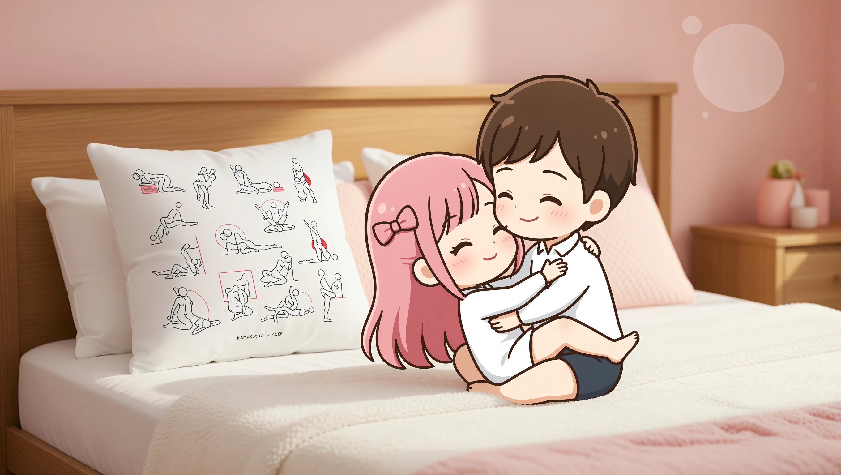 Bedside Lotus Sit illustration