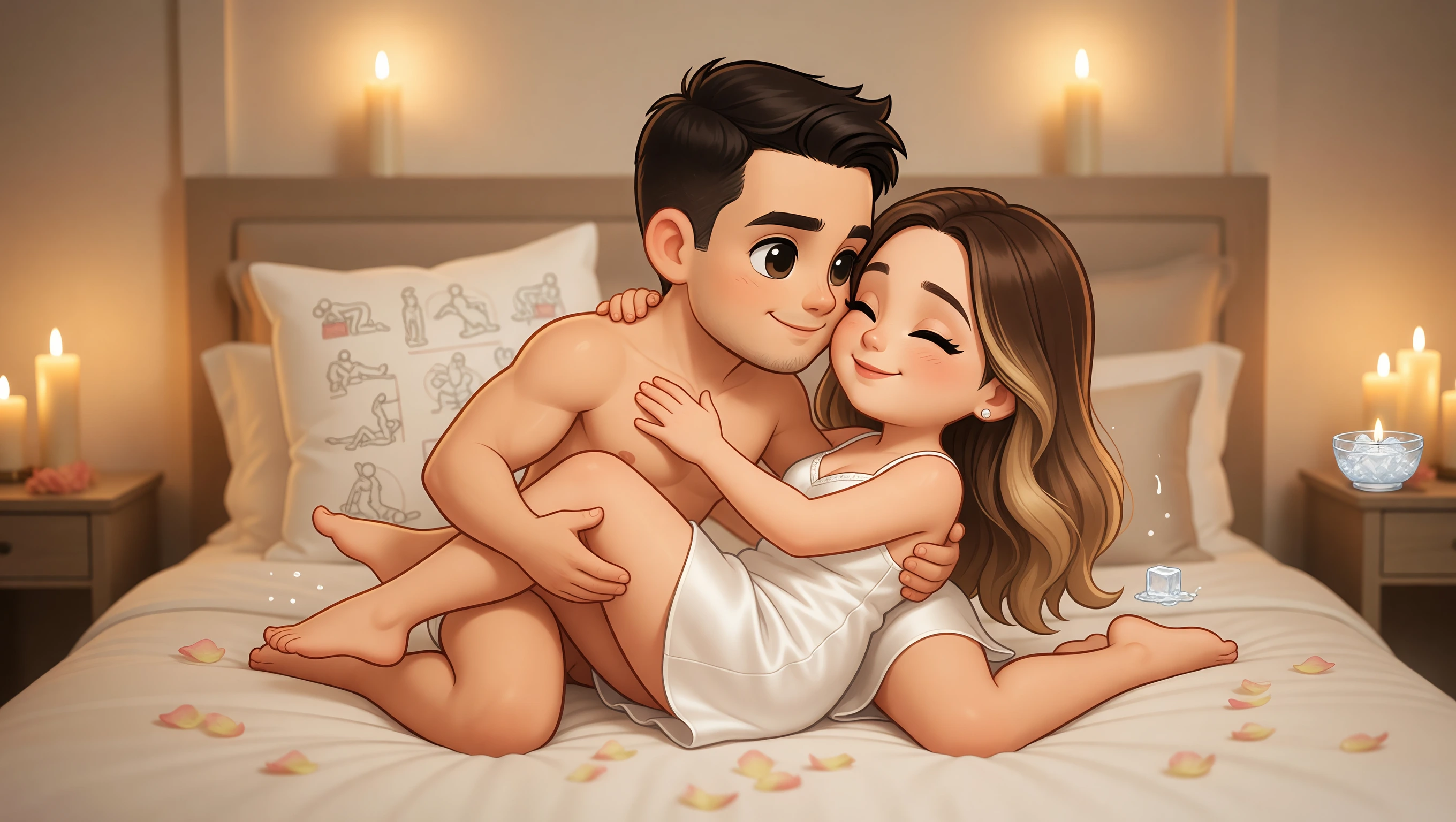 Spooning Embrace illustration