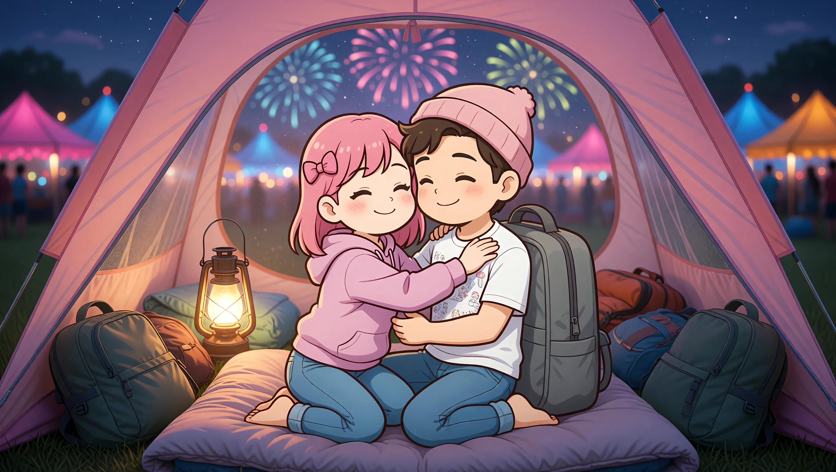 Backpack Cowgirl illustration