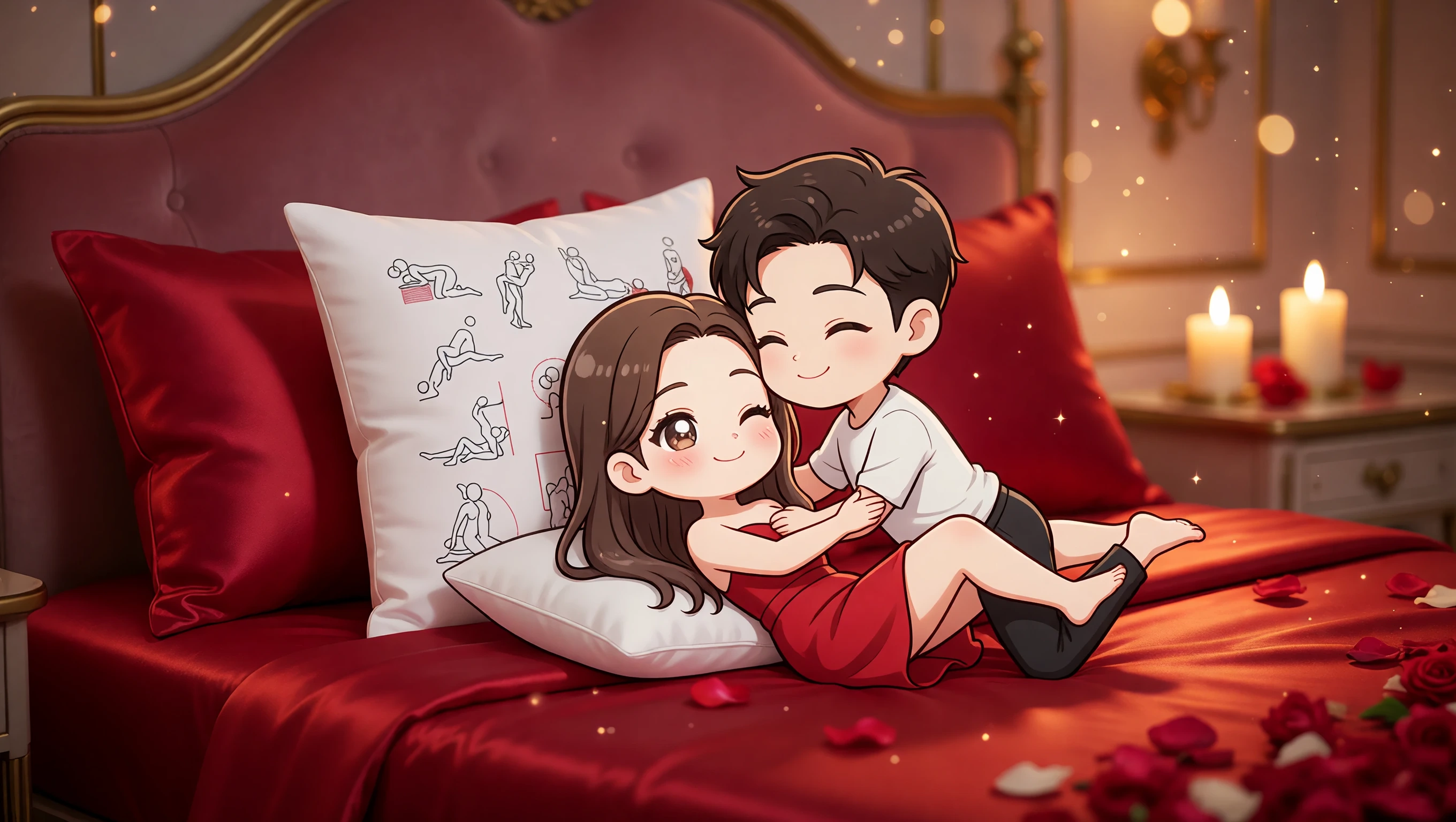 Side Position With Pillow illustration