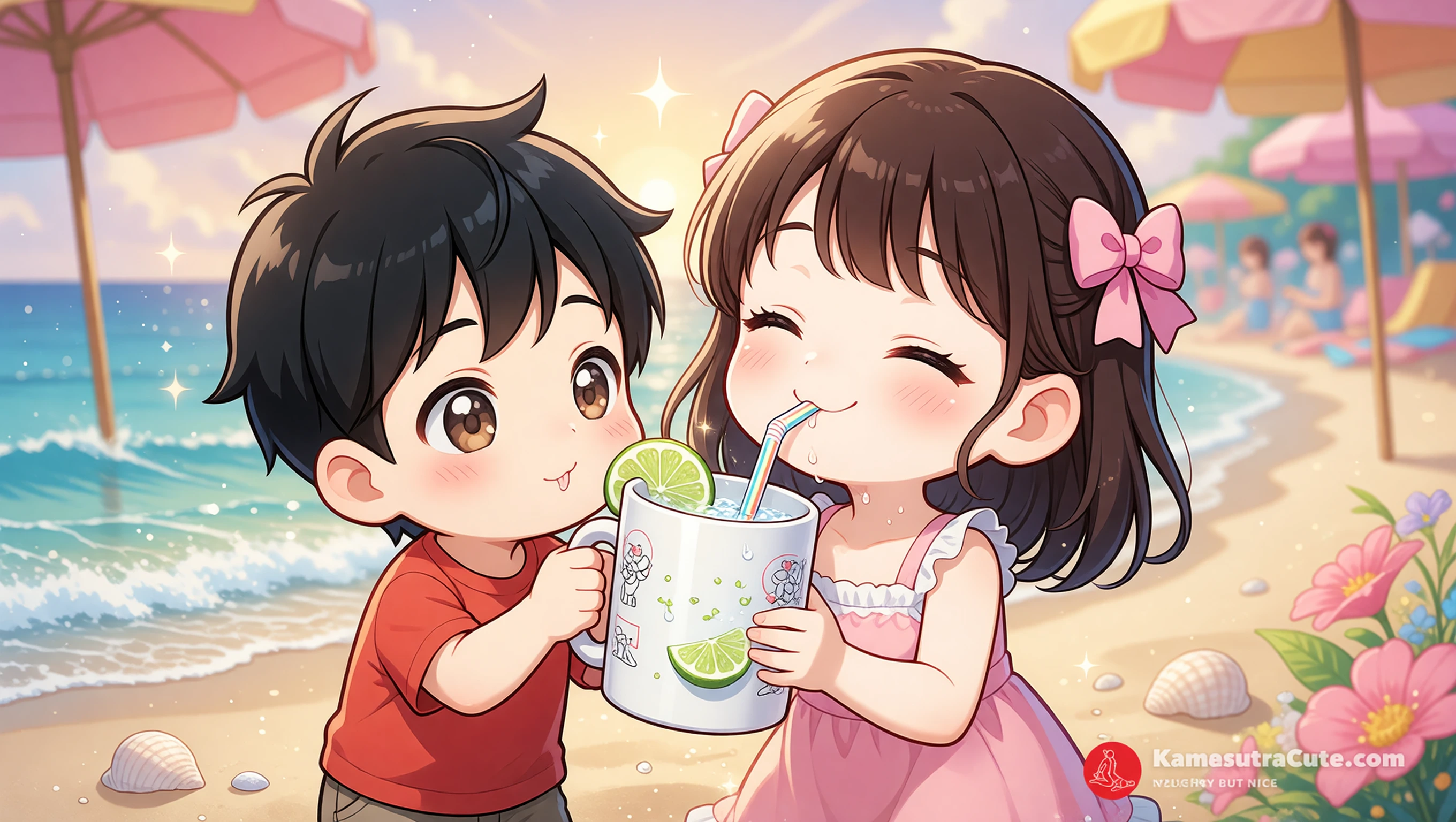 Beach Babe Brew illustration