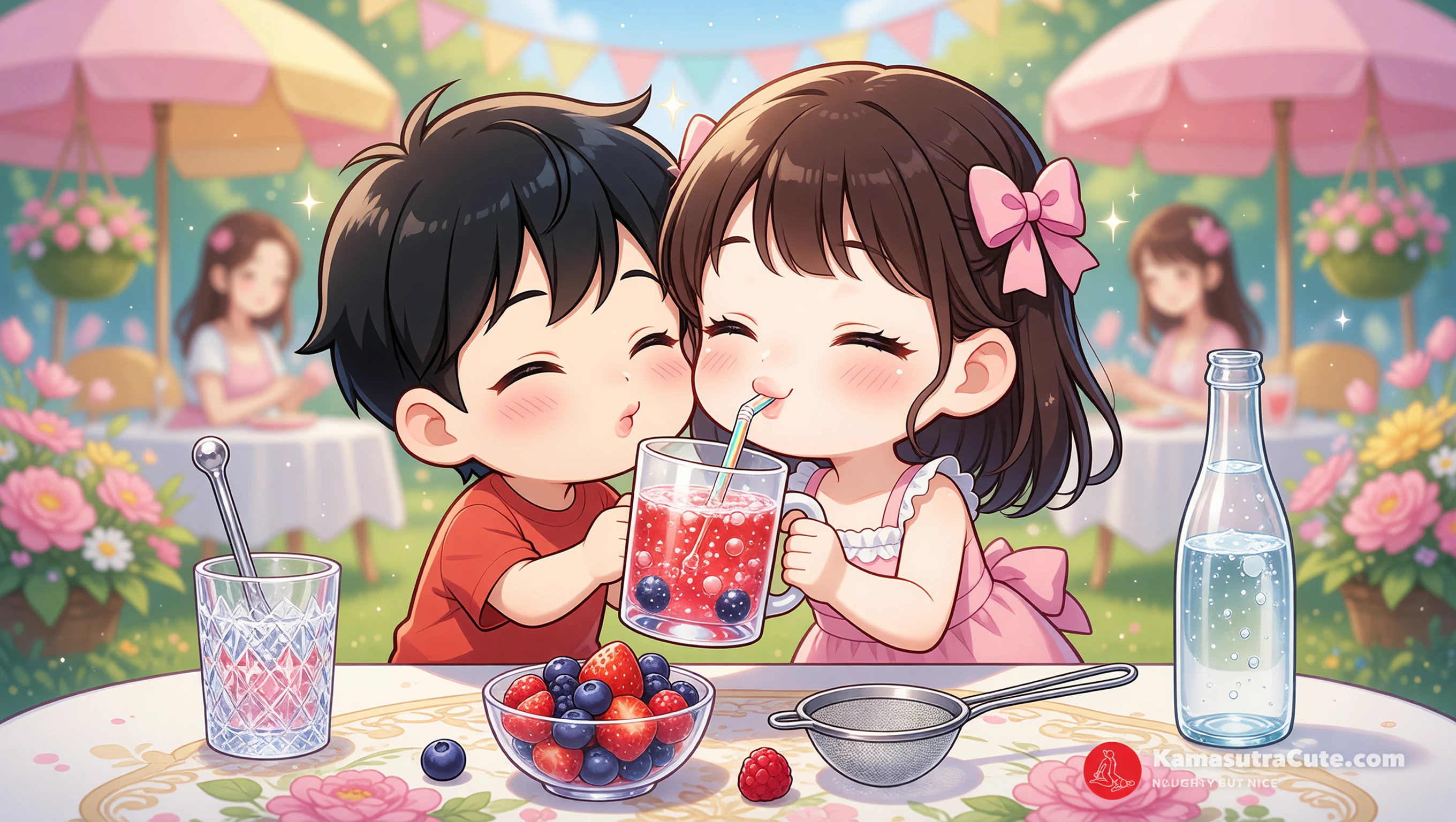 Garden Giggle Gulp illustration