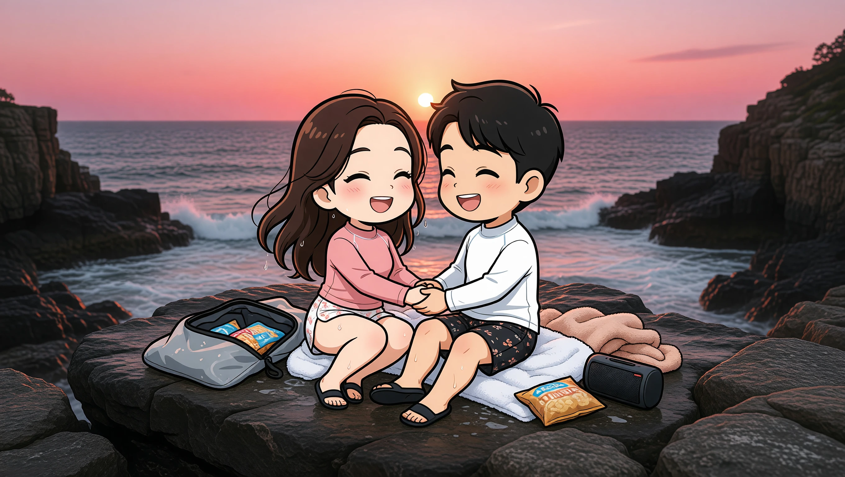 Cove Swim illustration