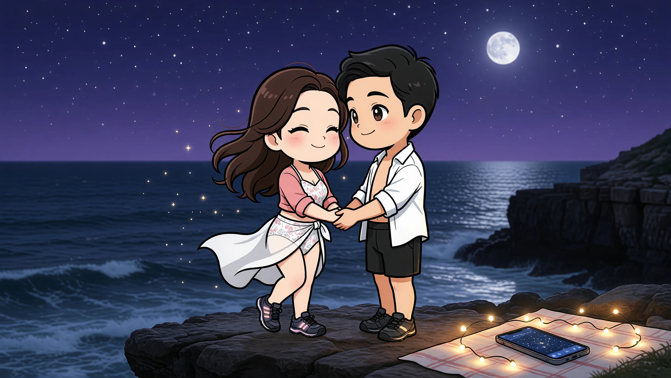 Stars on the Cliff illustration
