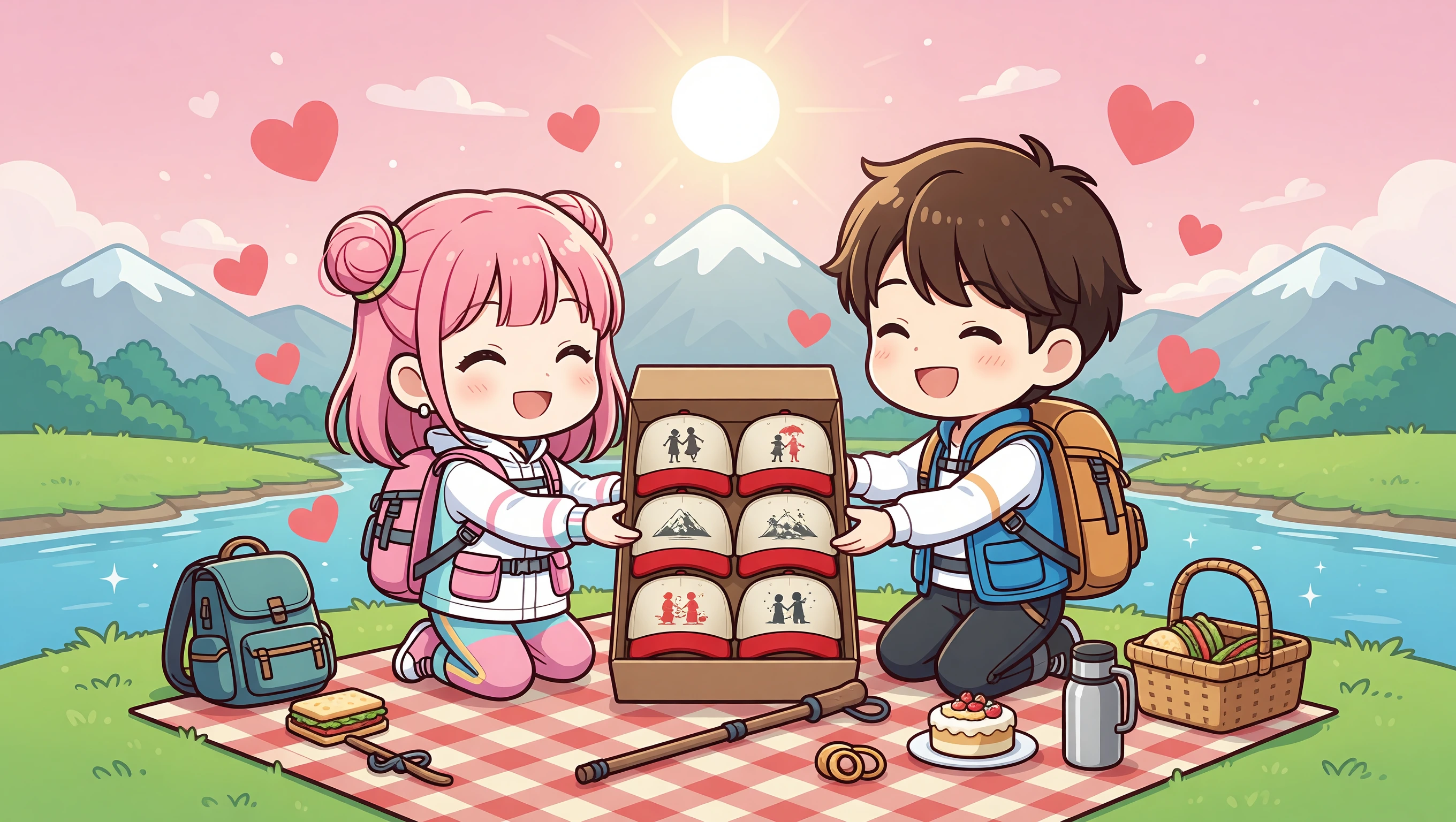 Riverside Picnic Tease illustration