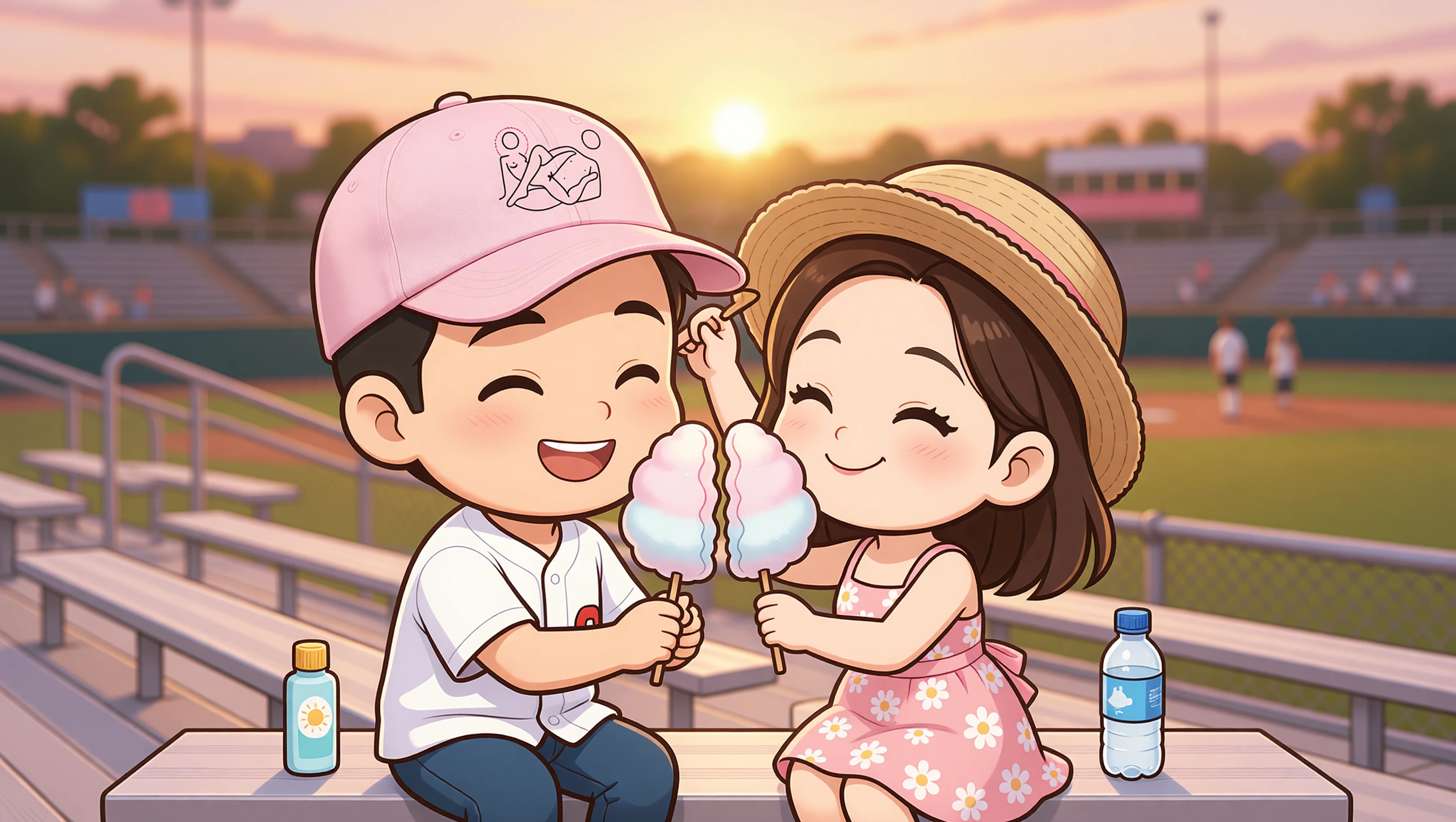 Baseball Game Date illustration