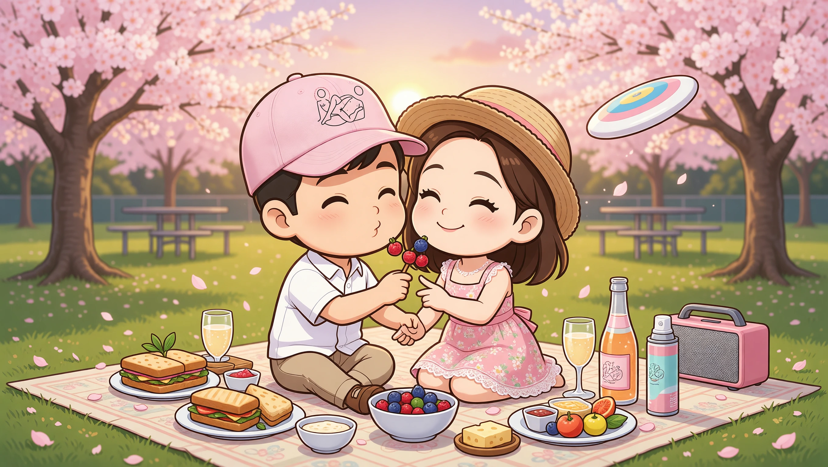Park Picnic Date illustration