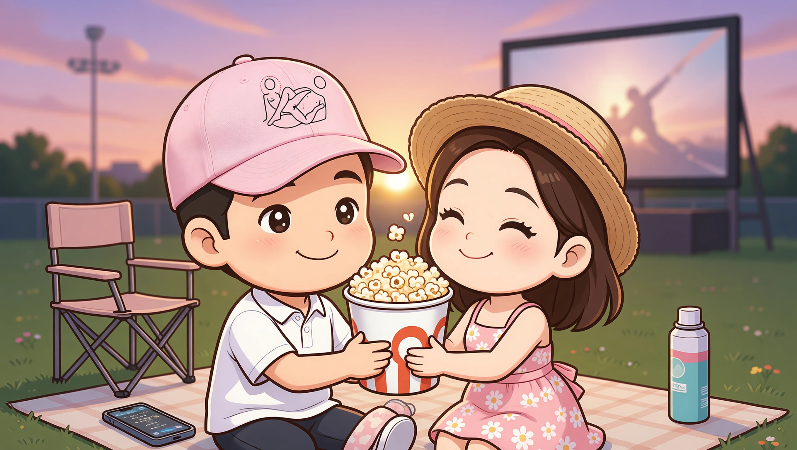 Outdoor Movie Night illustration