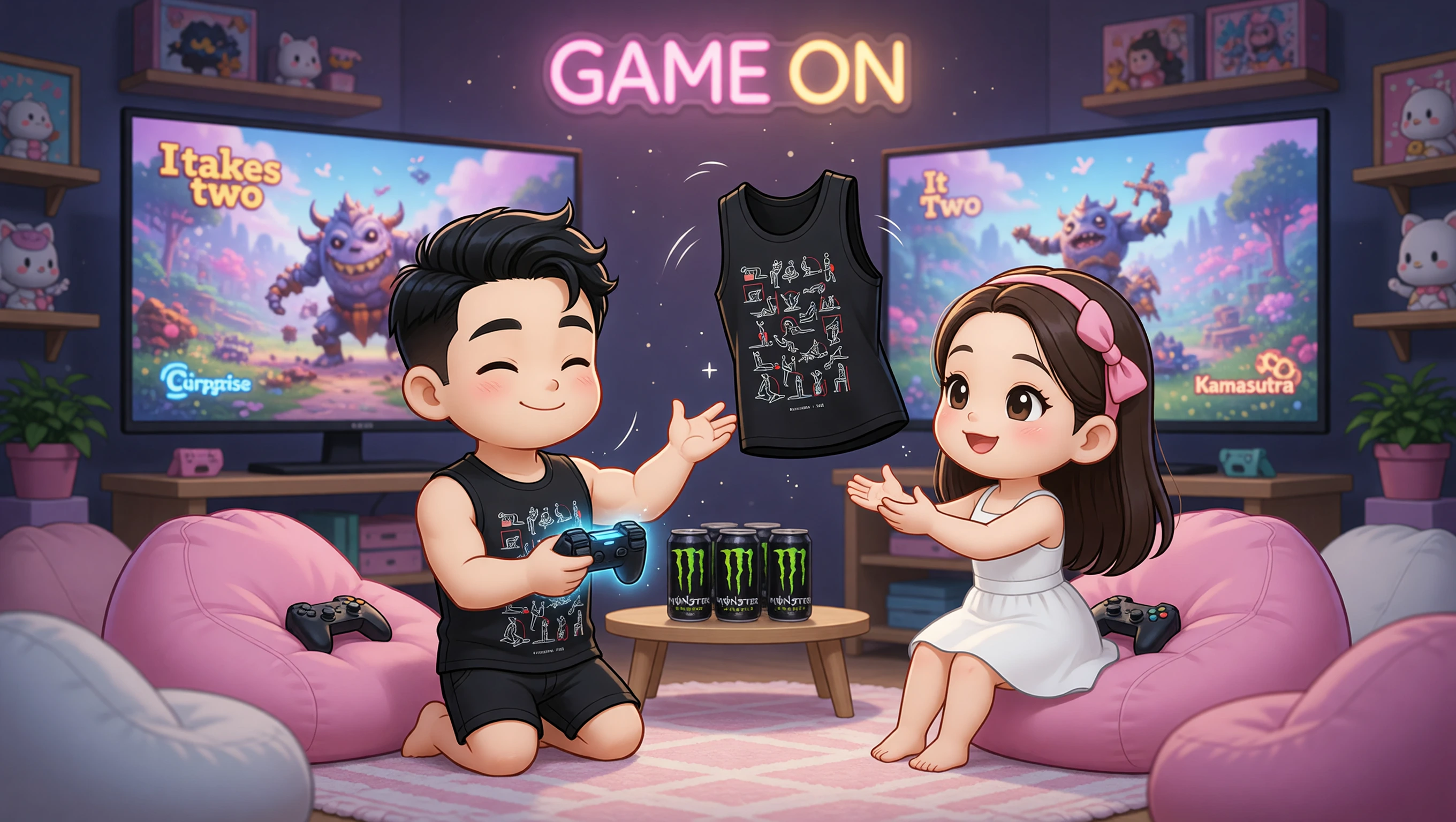 Co-op Gamer Victory Night illustration