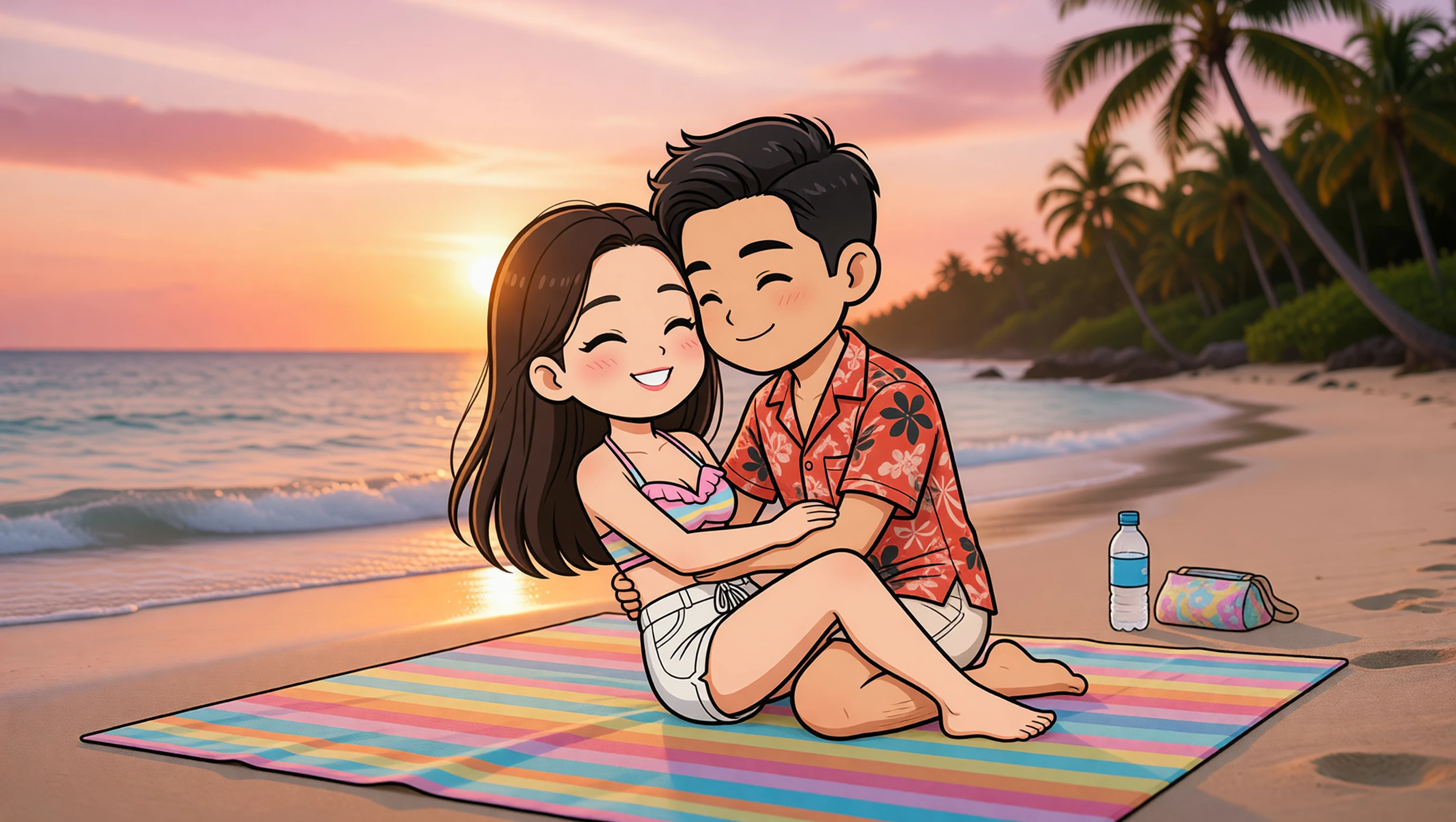 on The Beach illustration