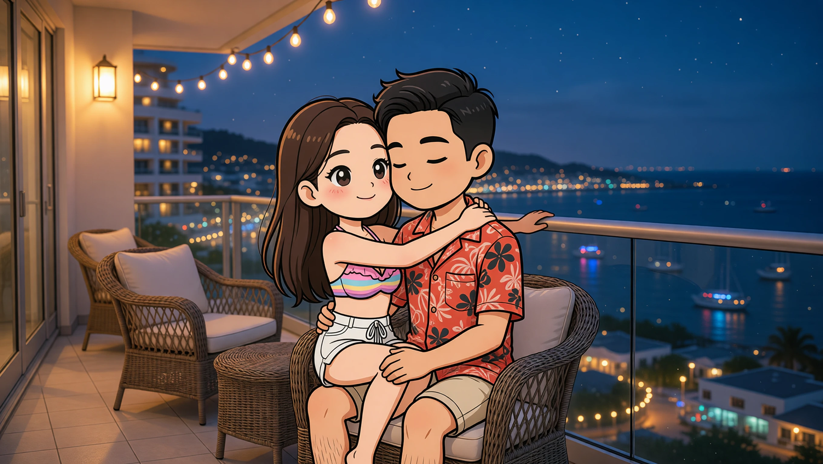 Hotel Balcony illustration