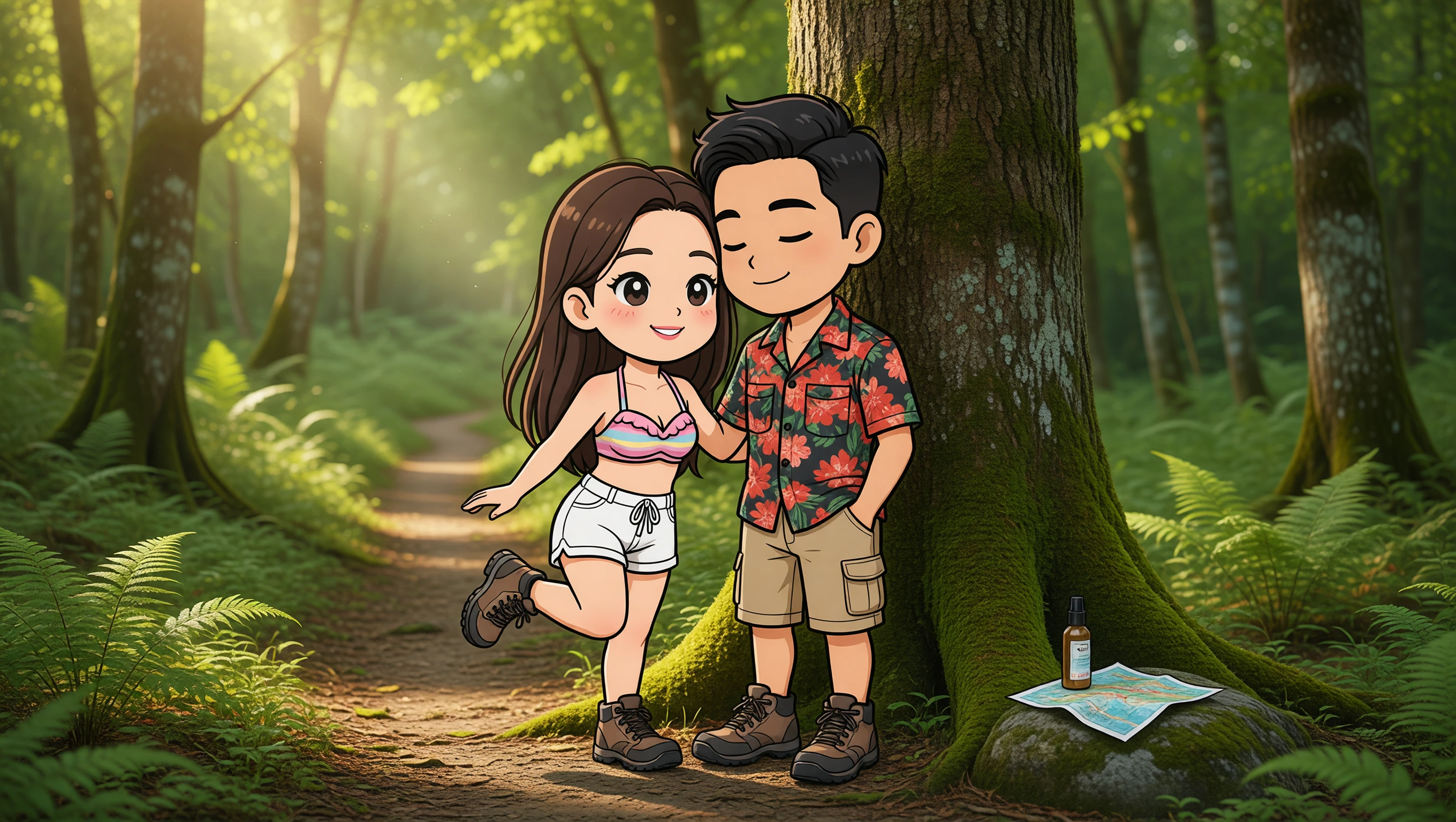 Forest Hike Stop illustration