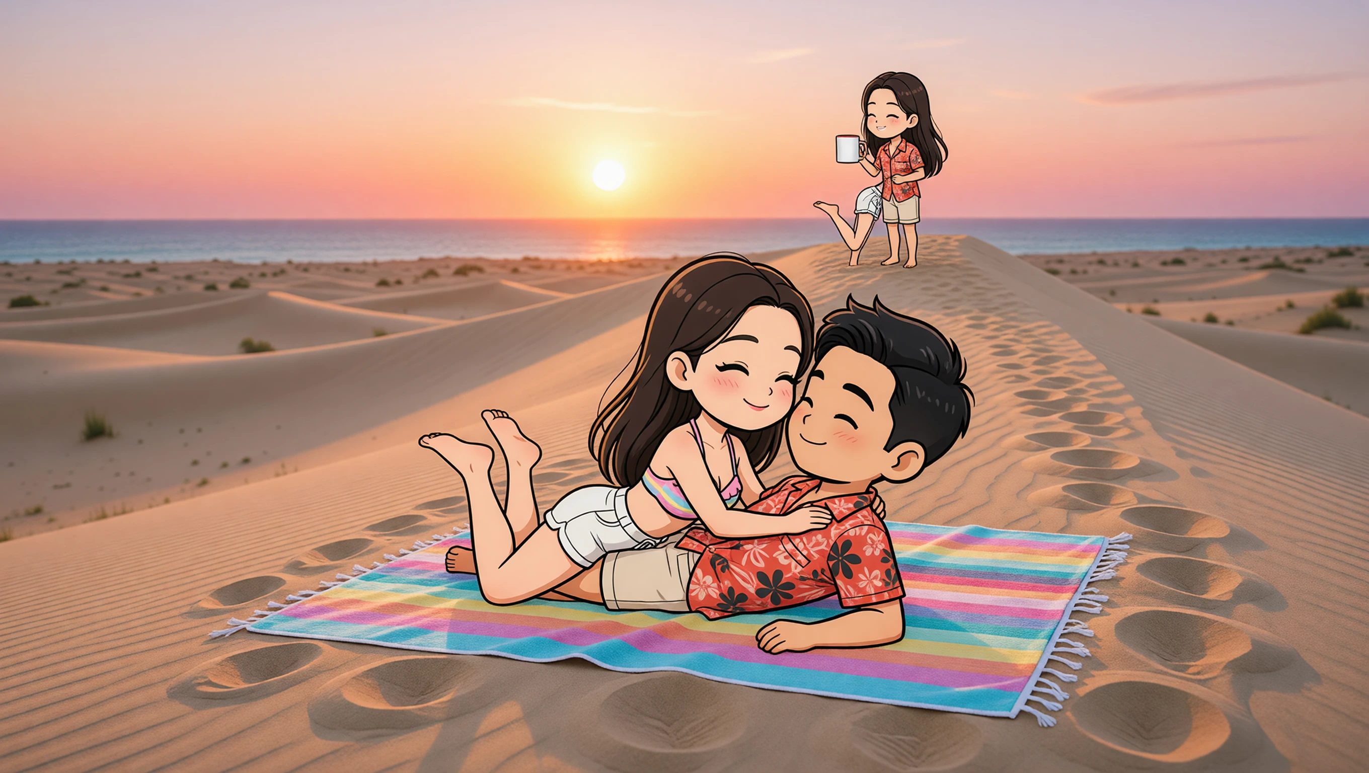 on The Sand Dunes illustration