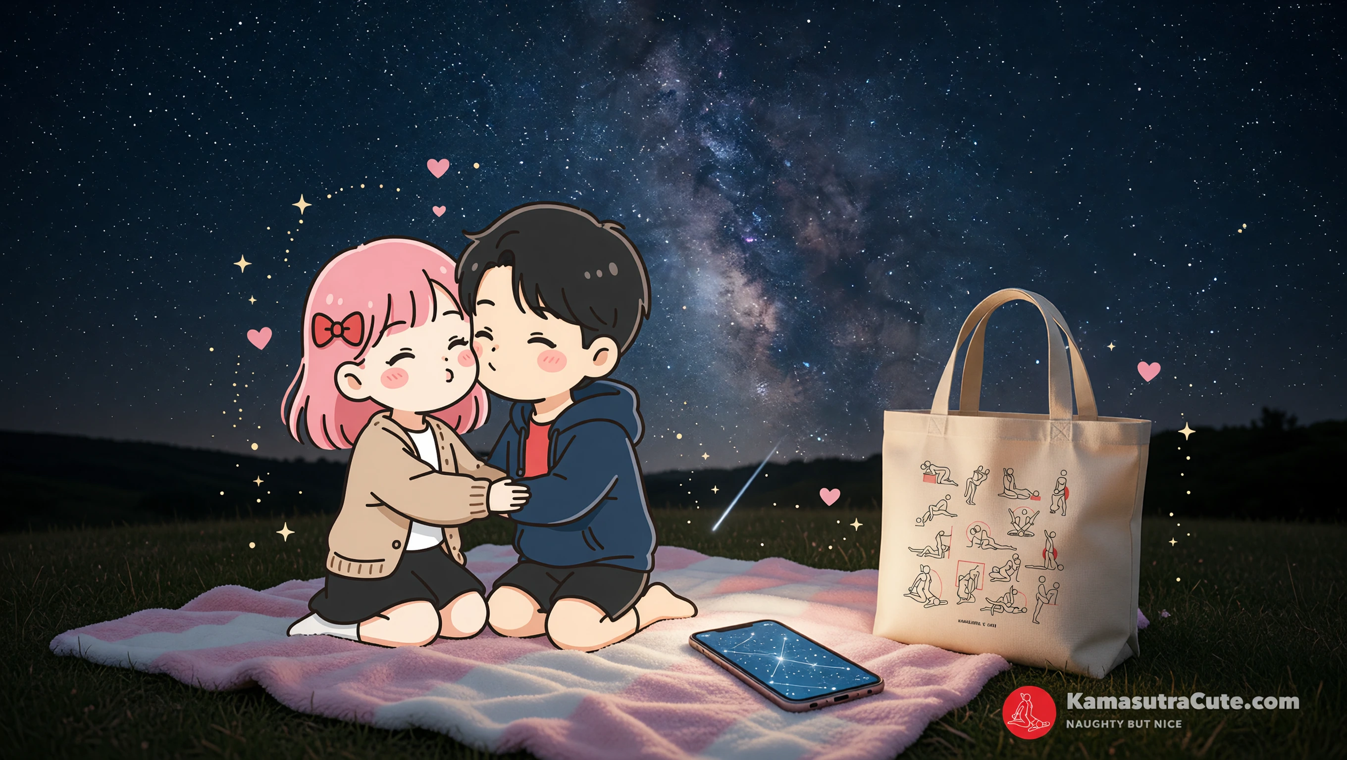 Hilltop Stargazing illustration