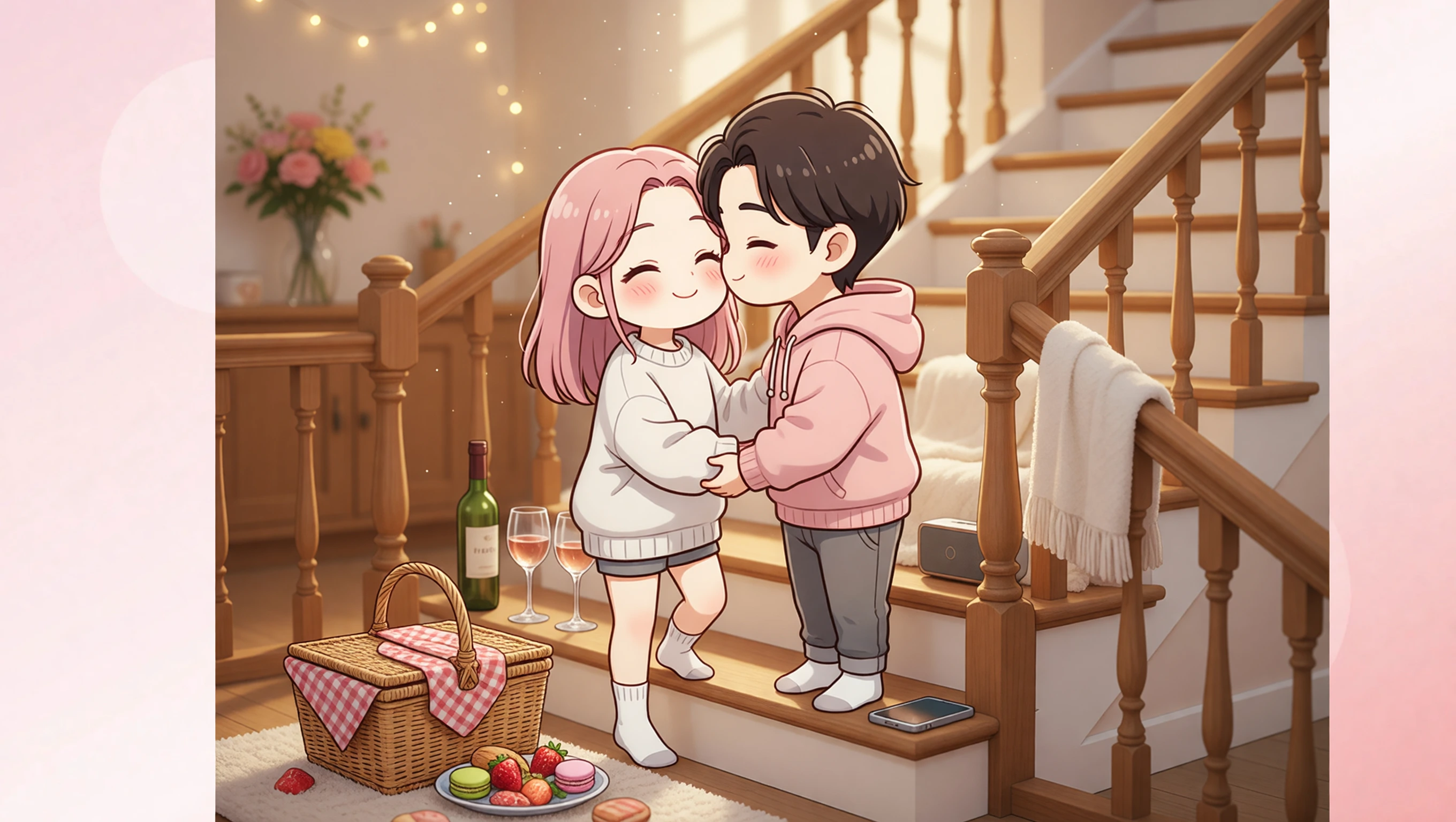 on The Stairs illustration