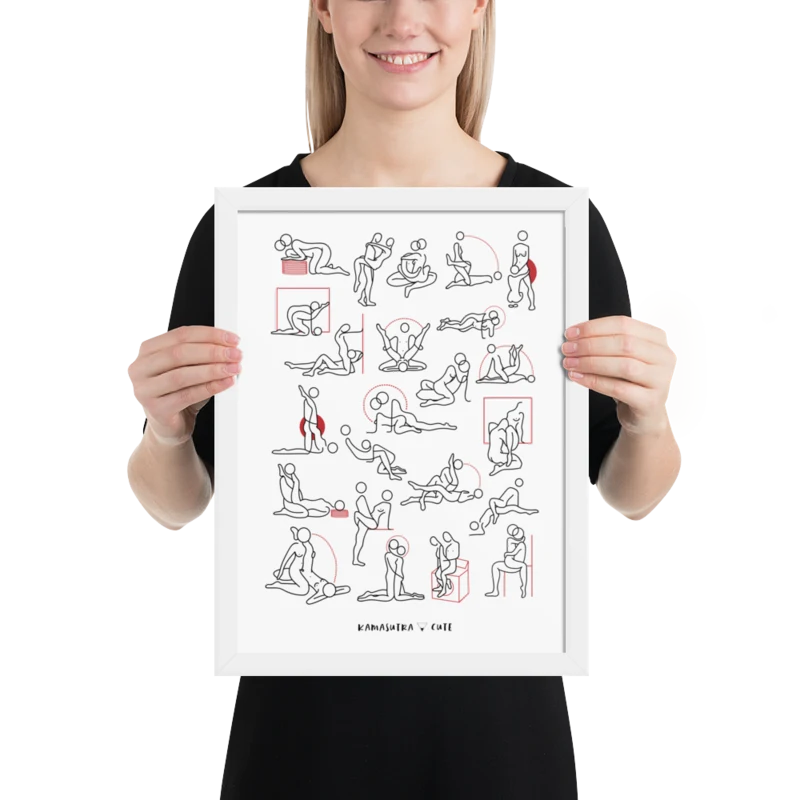 Kamasutra Cute - Framed poster thumbnail 4