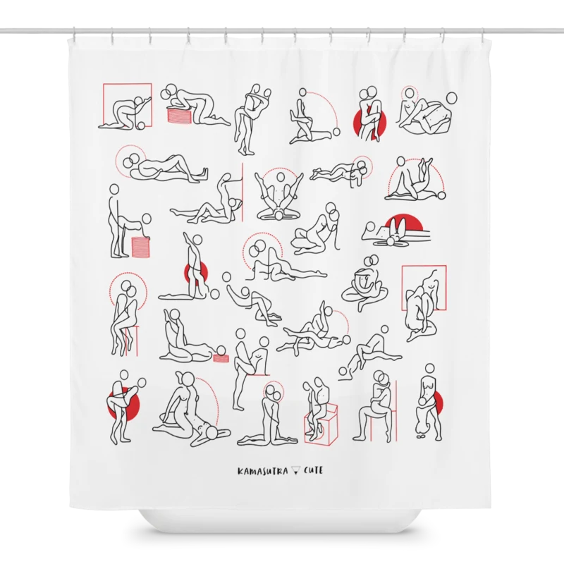 Kamasutra Cute - Shower curtain