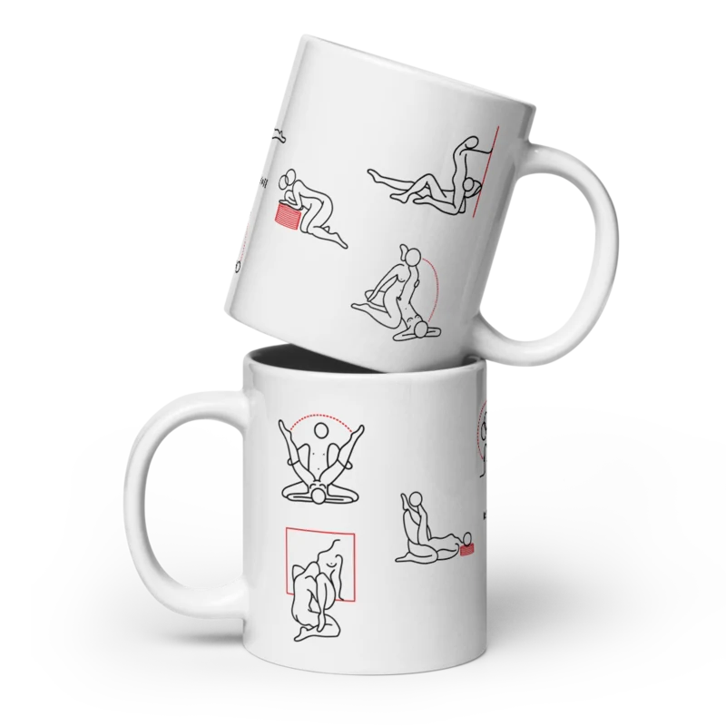 Kamasutra Cute - White glossy mug thumbnail 4