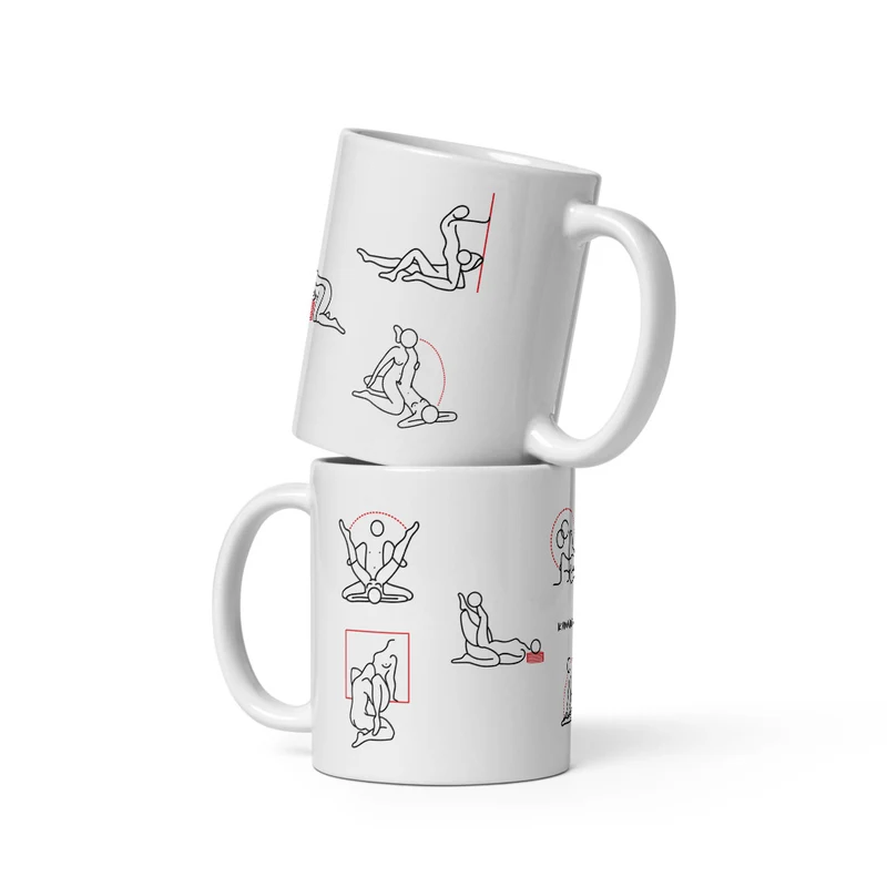 Kamasutra Cute - White glossy mug
