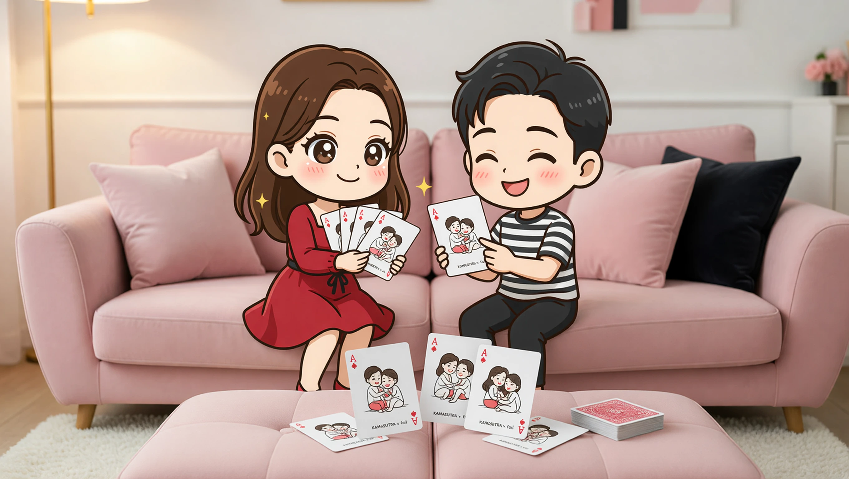 Kamasutra Cute Playing Cards illustration