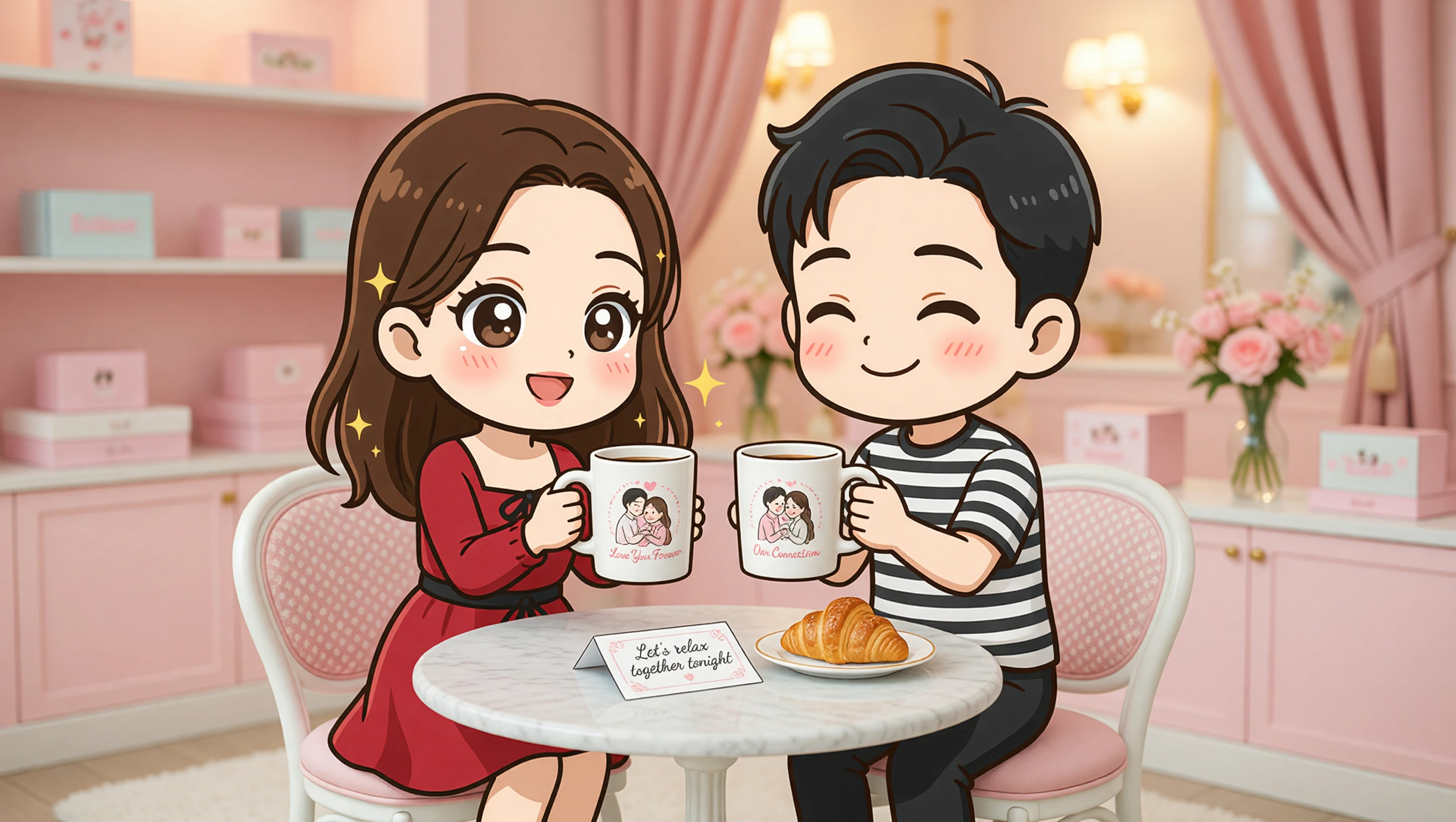 Kamasutra Cute Mug with Color Inside illustration