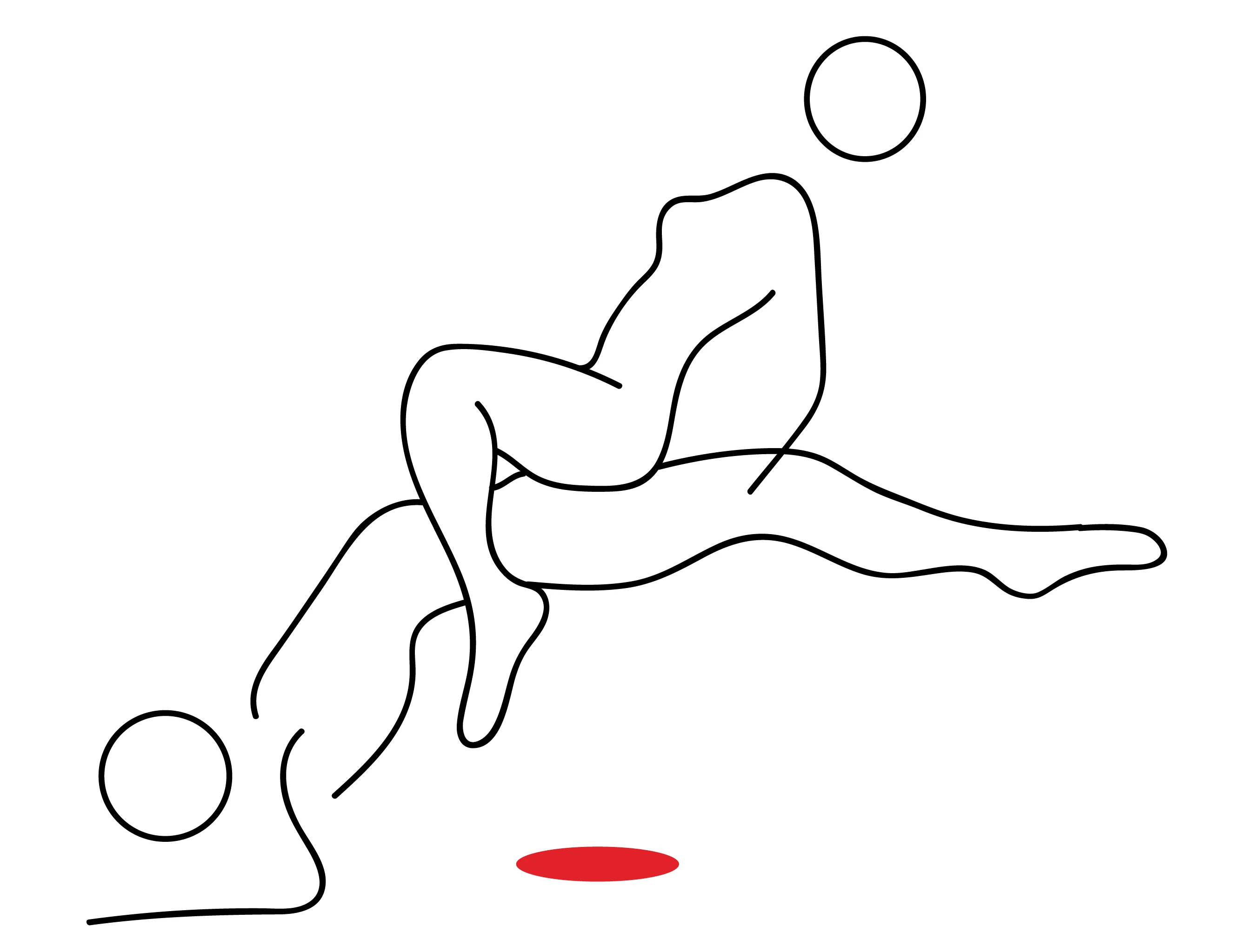 Seated Back Straddle original pose reference